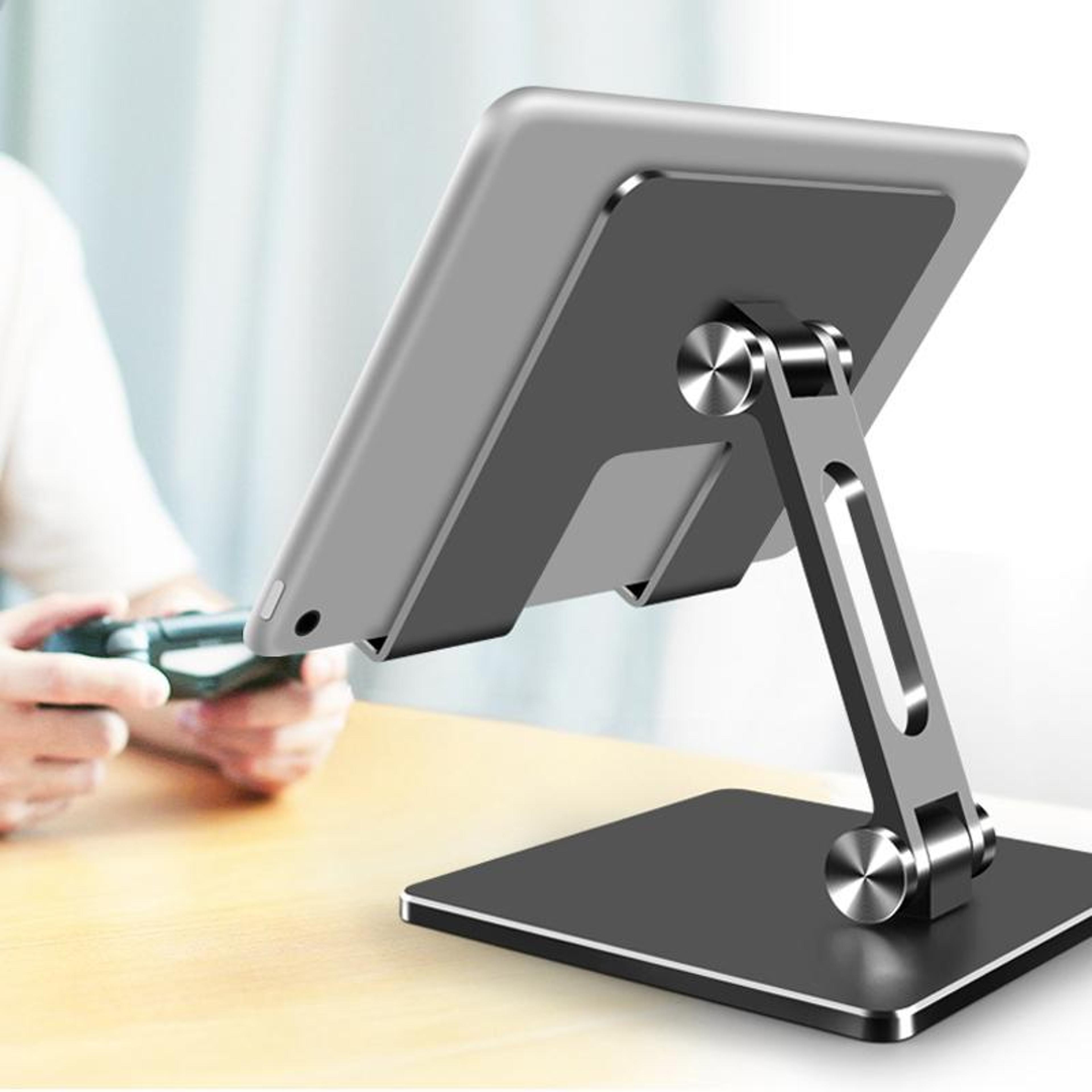 adjustable tablet stand ergonomic folding phone stand heavy duty aluminum desktop stand
