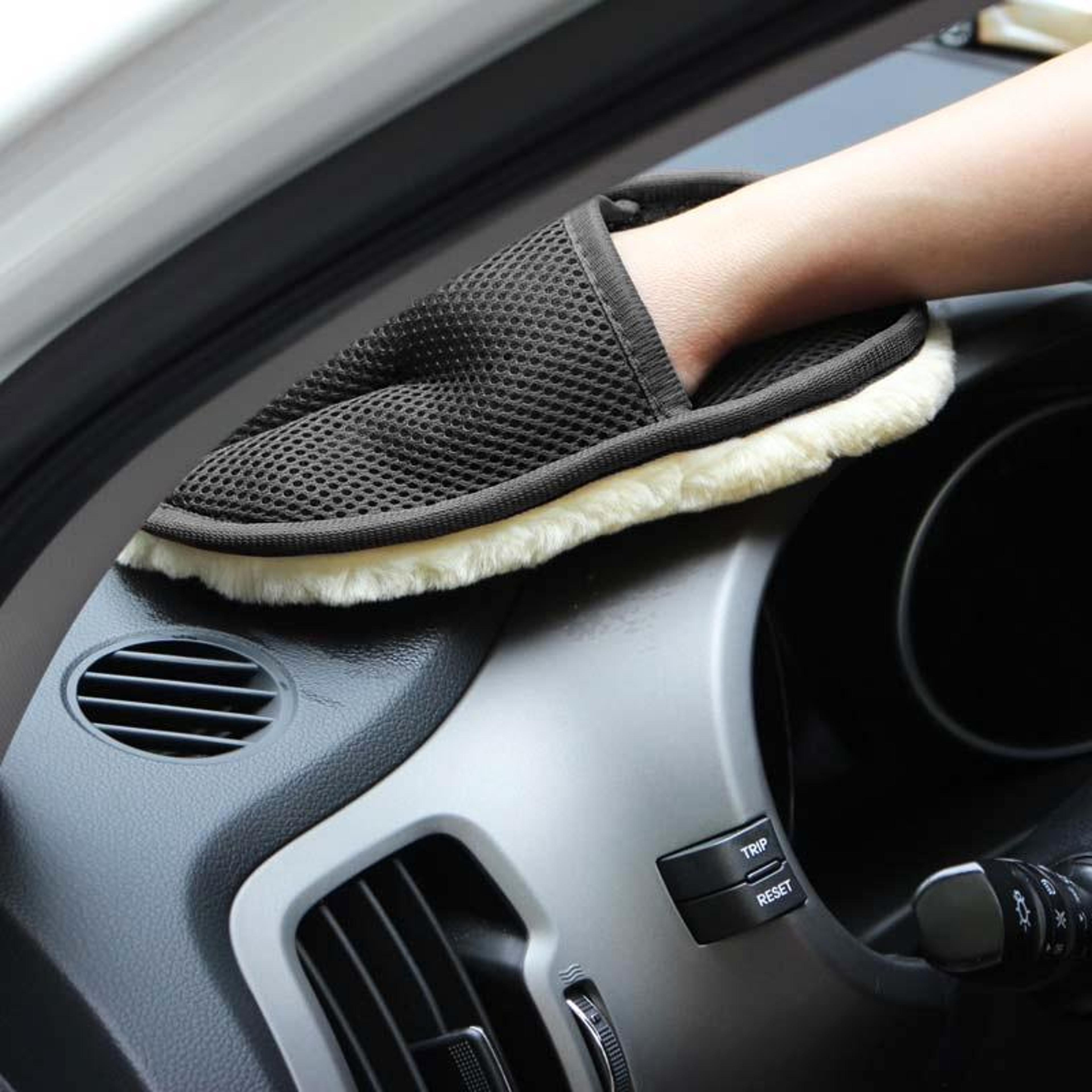 10 pcs car wash mitt soft fleece cleaning gloves for car detailing waxing and household cleaning