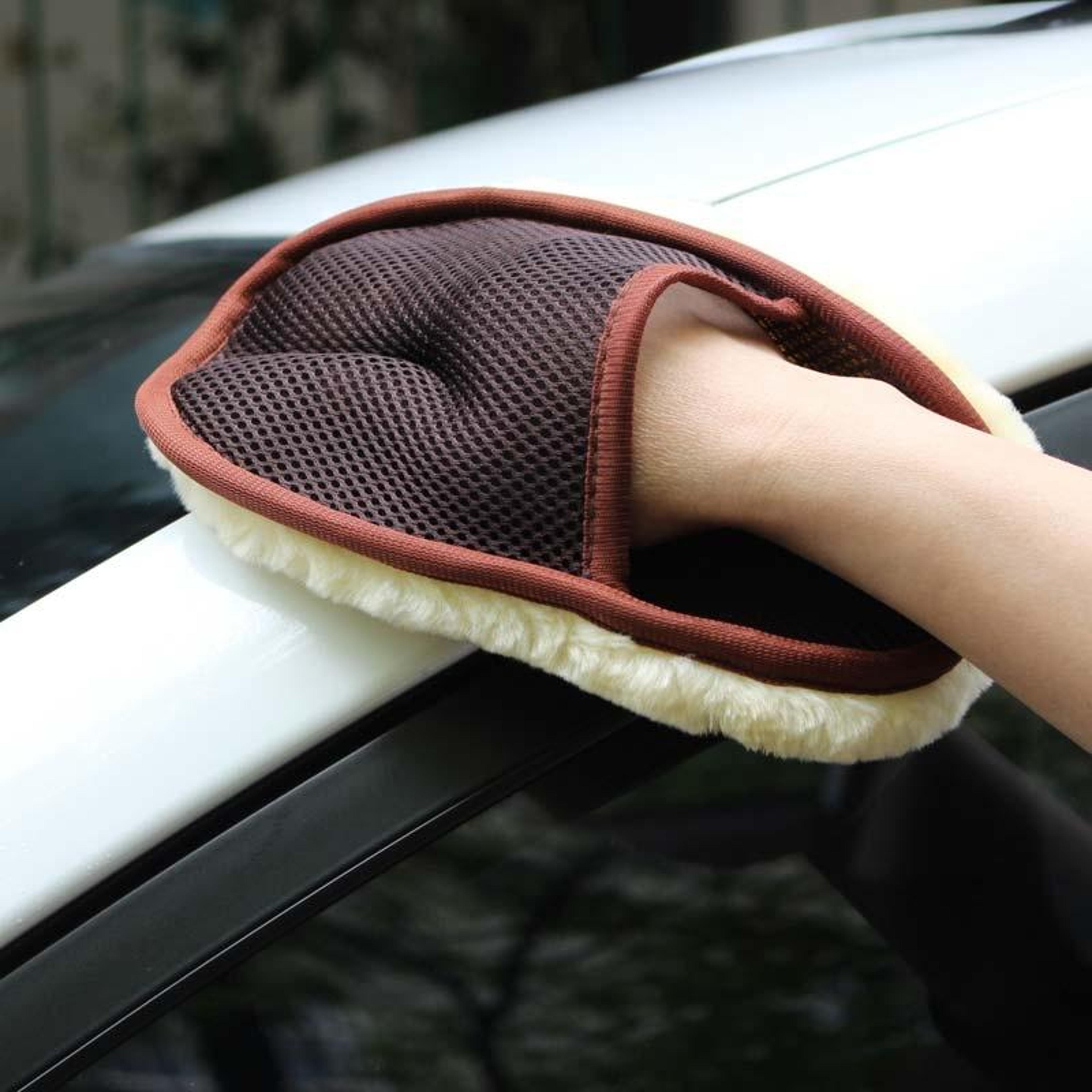 premium car wash mitt soft wool car cleaning glove scratch free wash mitt