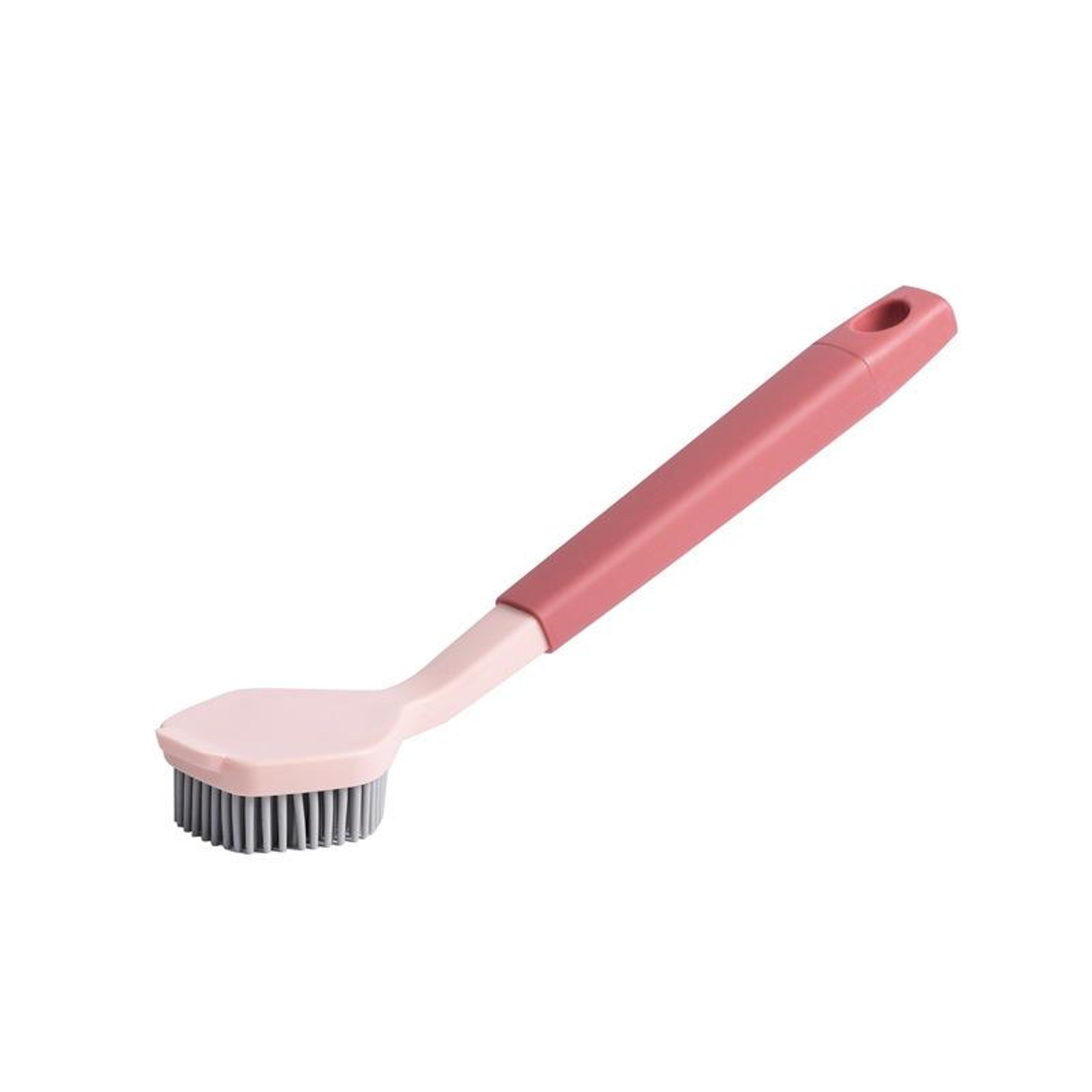 long handle kitchen cleaning brush for pots bowls and dishes with soft bristles