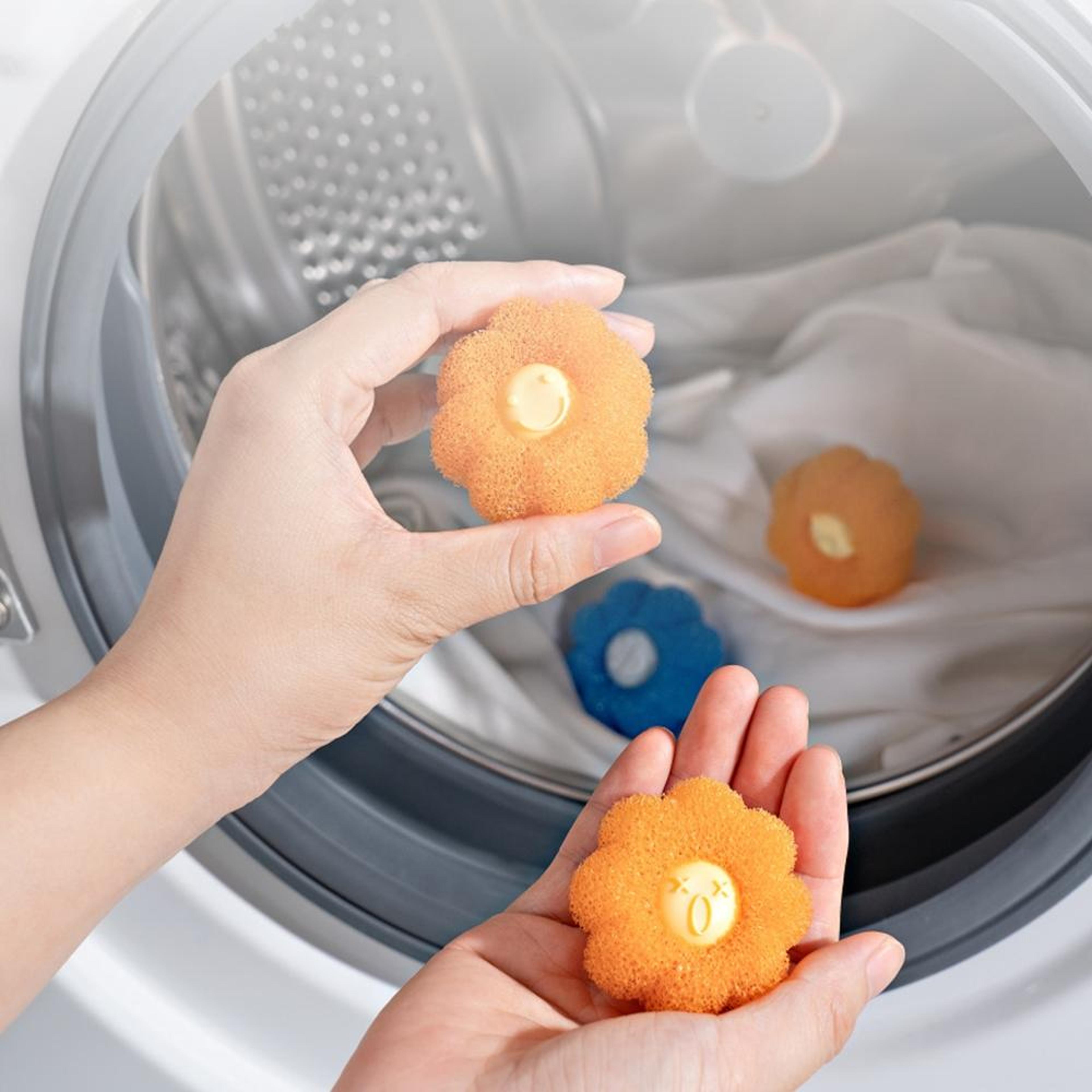 anti-tangle laundry balls hair catcher set for washing machine 4pcs