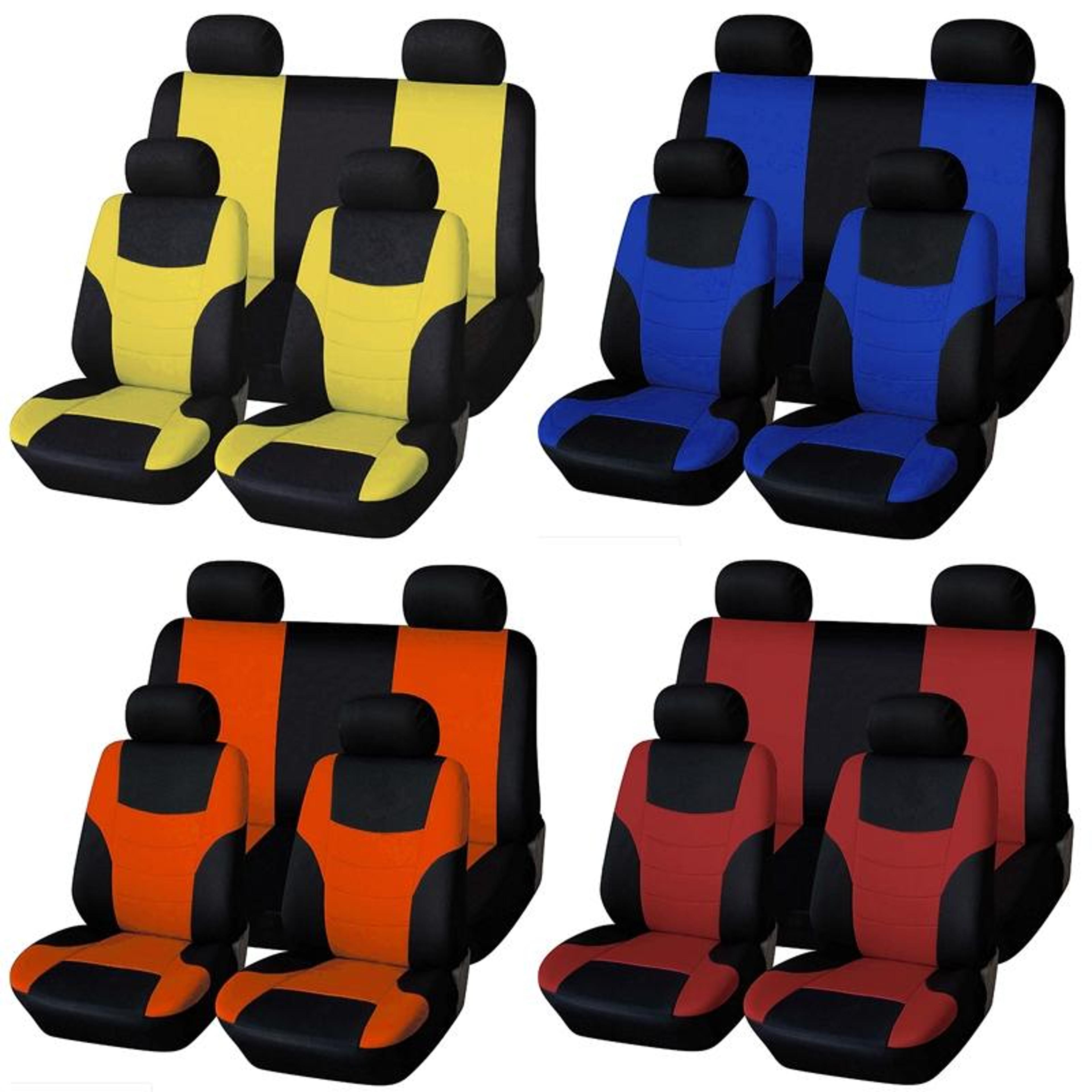 universal car seat covers full 8 piece polyester car seat protector set for all season interior protection