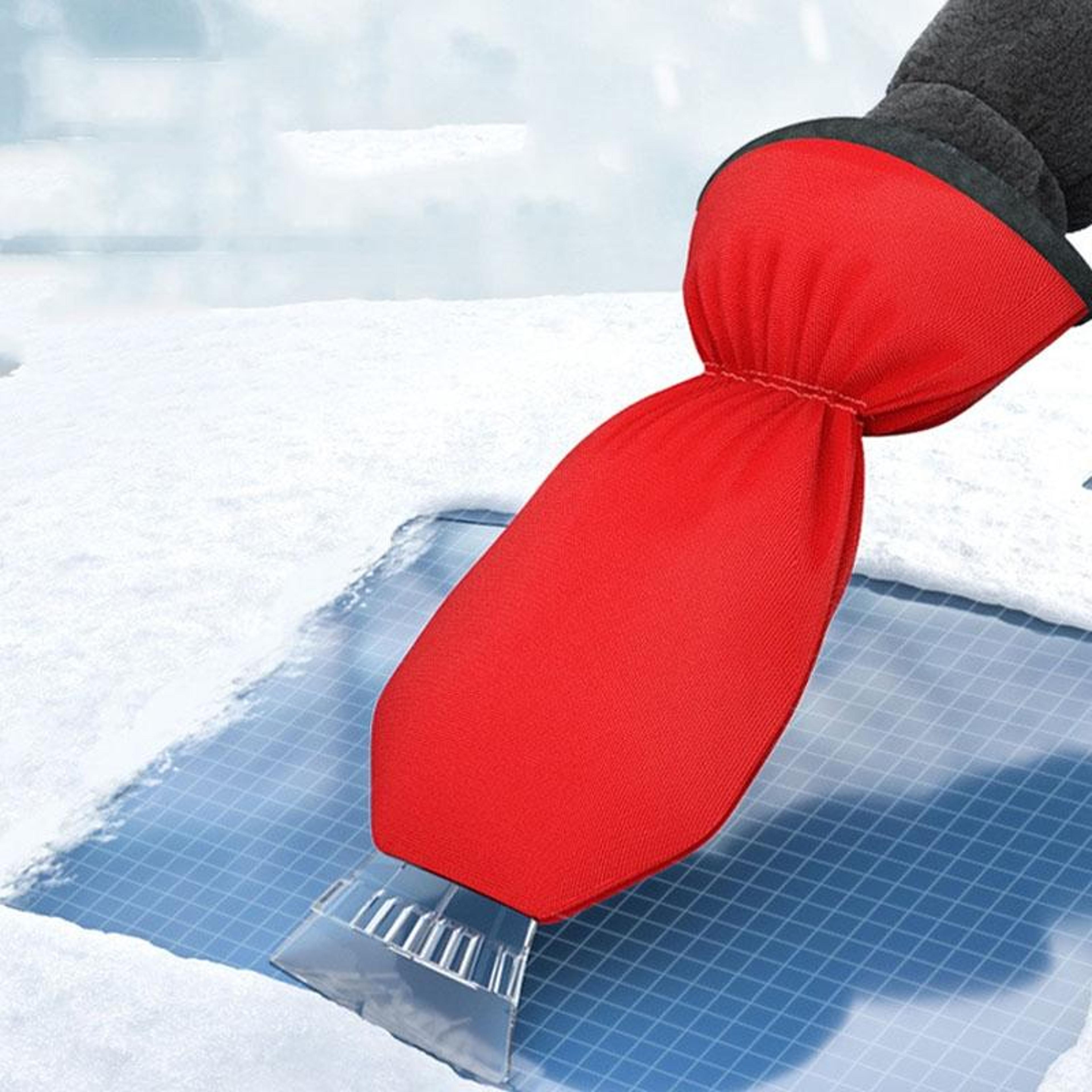 winter ice scraper glove waterproof car windshield scraper for snow ice and frost removal