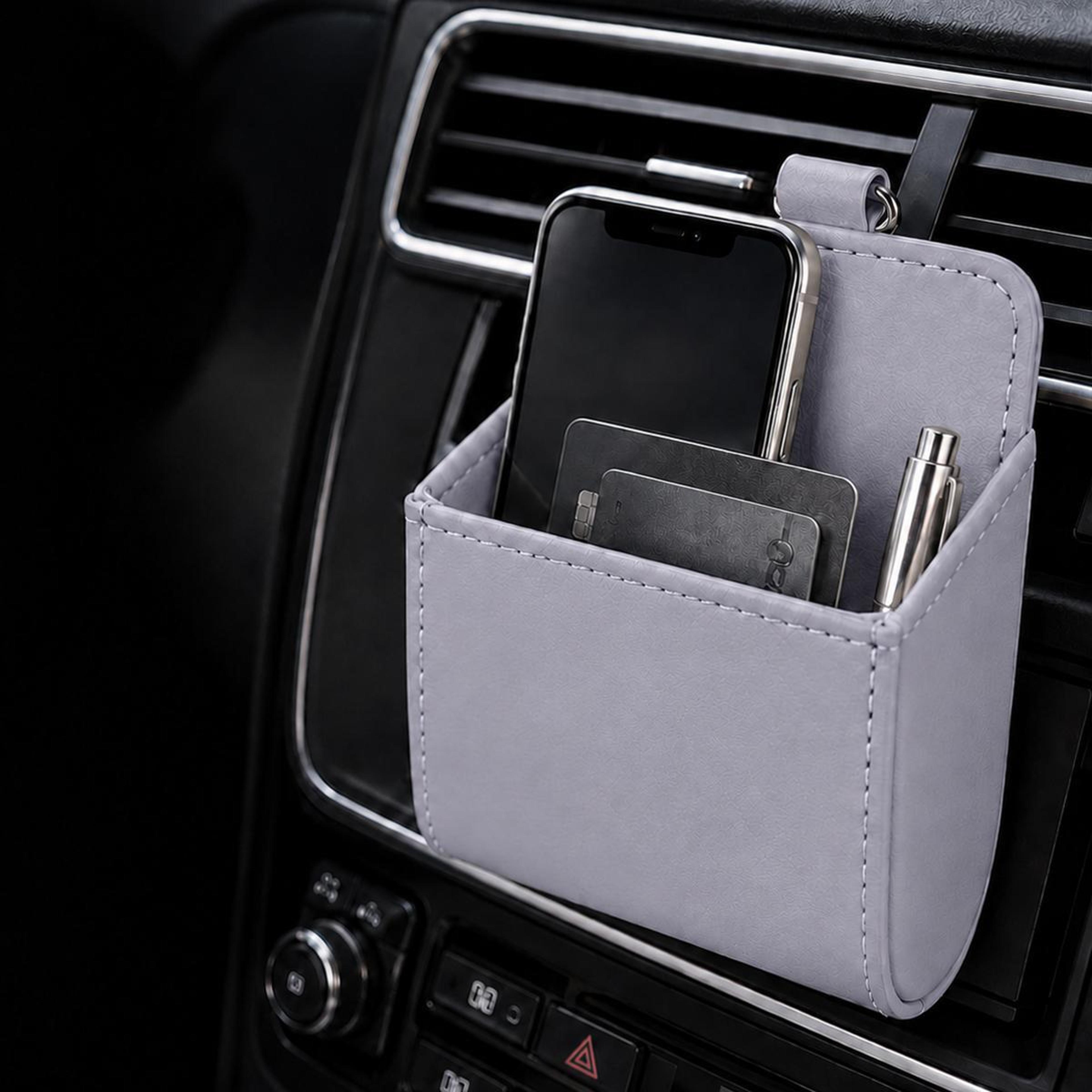 universal car vent phone holder storage pocket car air vent organizer