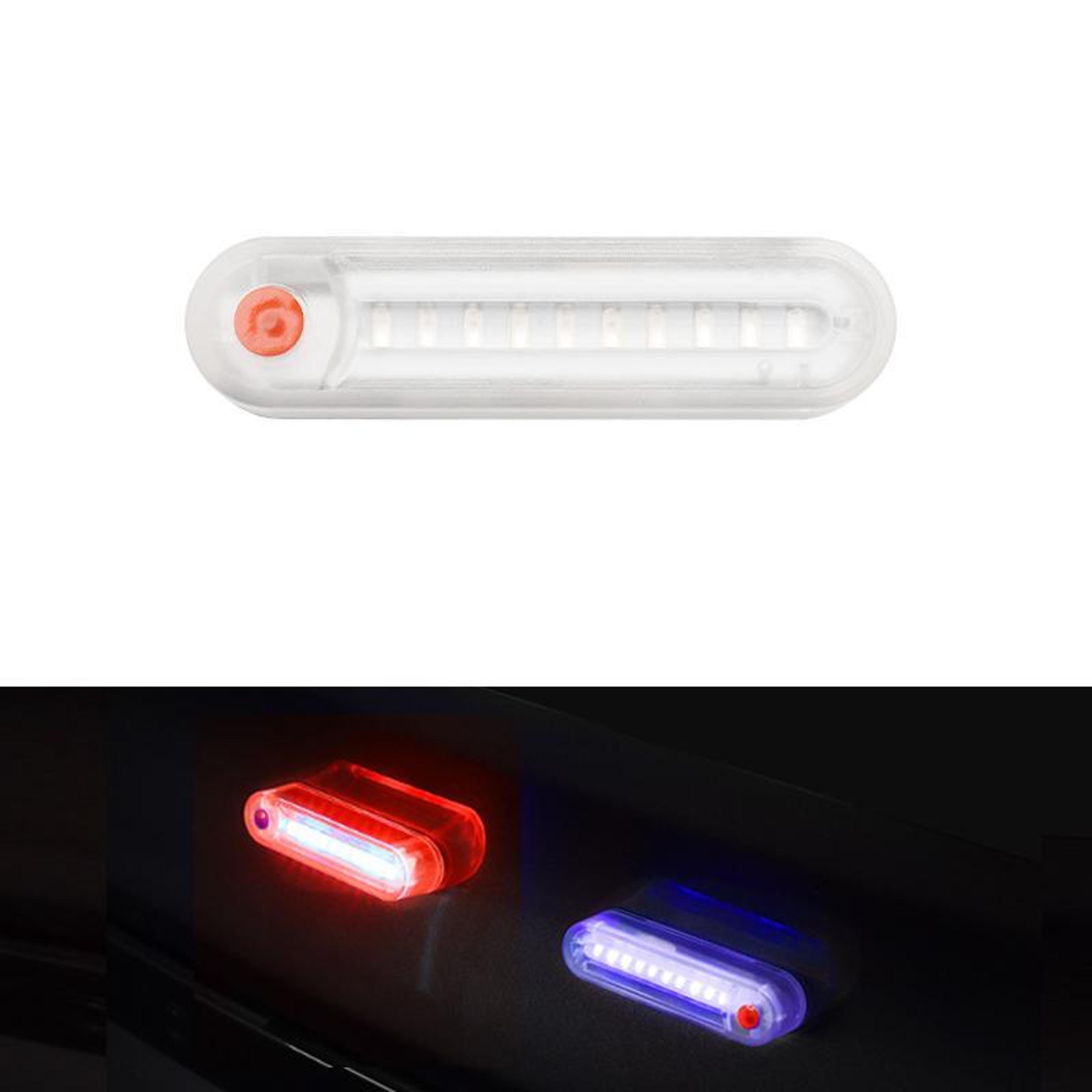 solar powered led crash warning light wireless car safety taillight