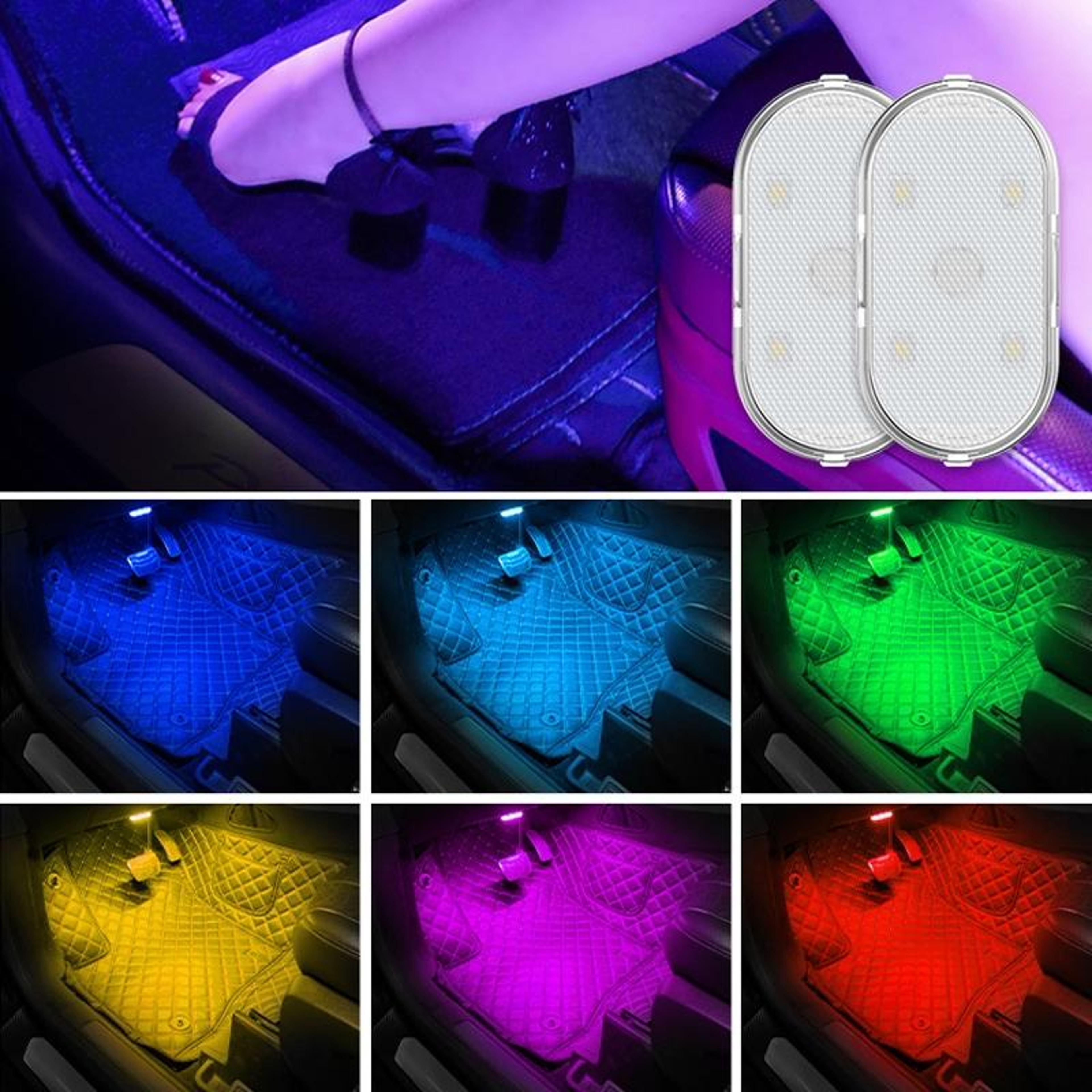 touch sensor car led reading light usb rechargeable magnetic car ambient light