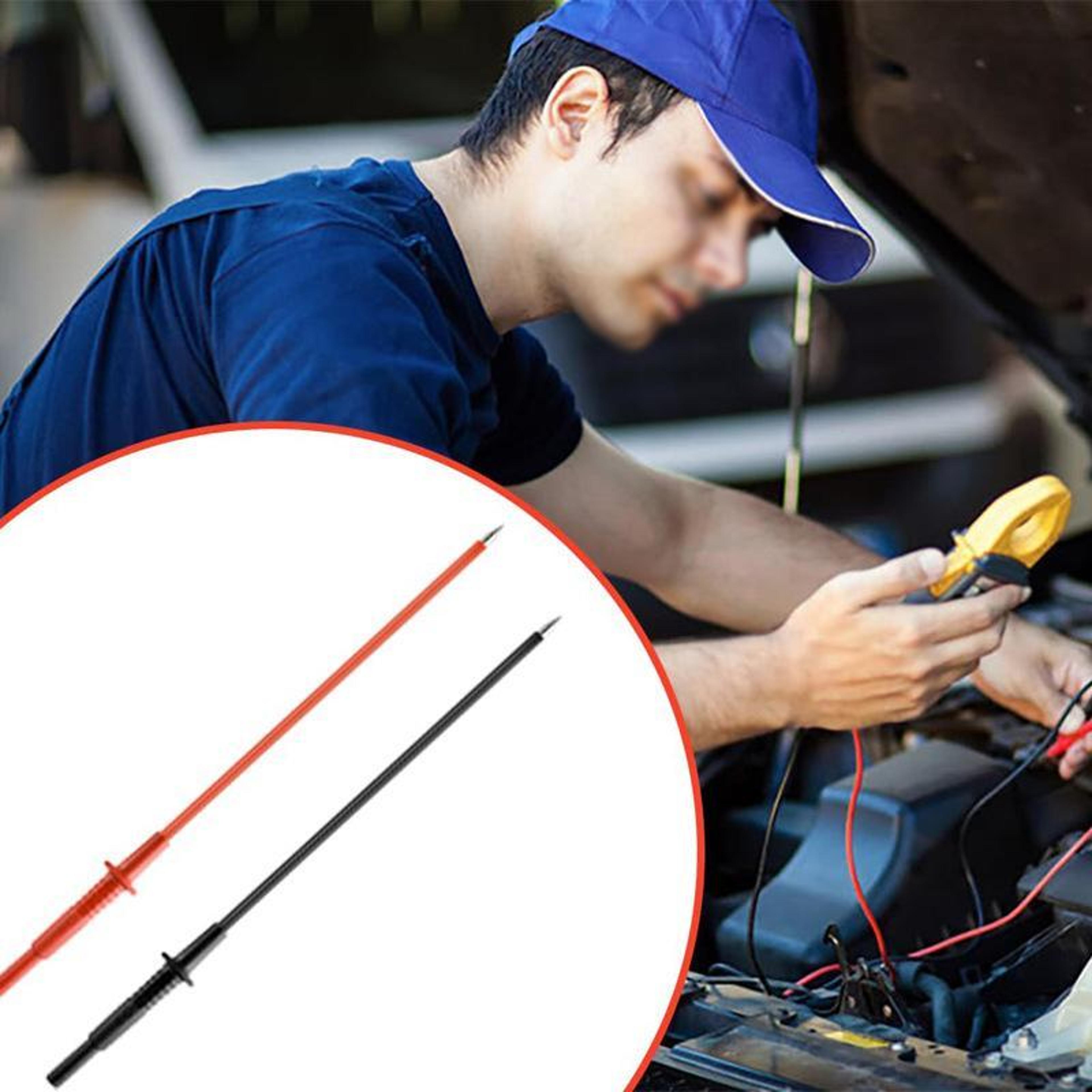 precision multimeter test probe 4mm banana jack circuit detection needle for electrical and automotive testing