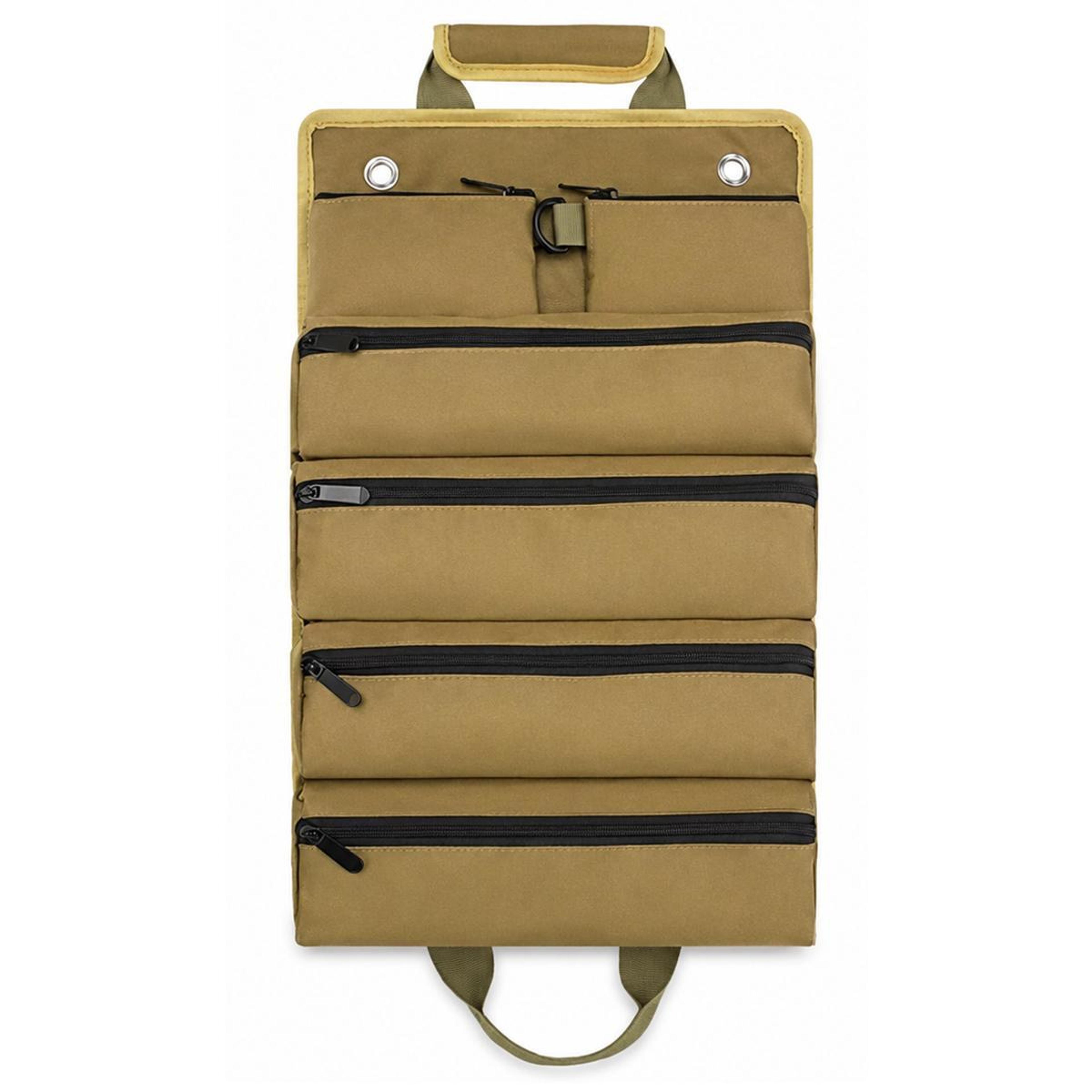 portable tool roll bag heavy duty oxford tool organizer for repair tools and accessories
