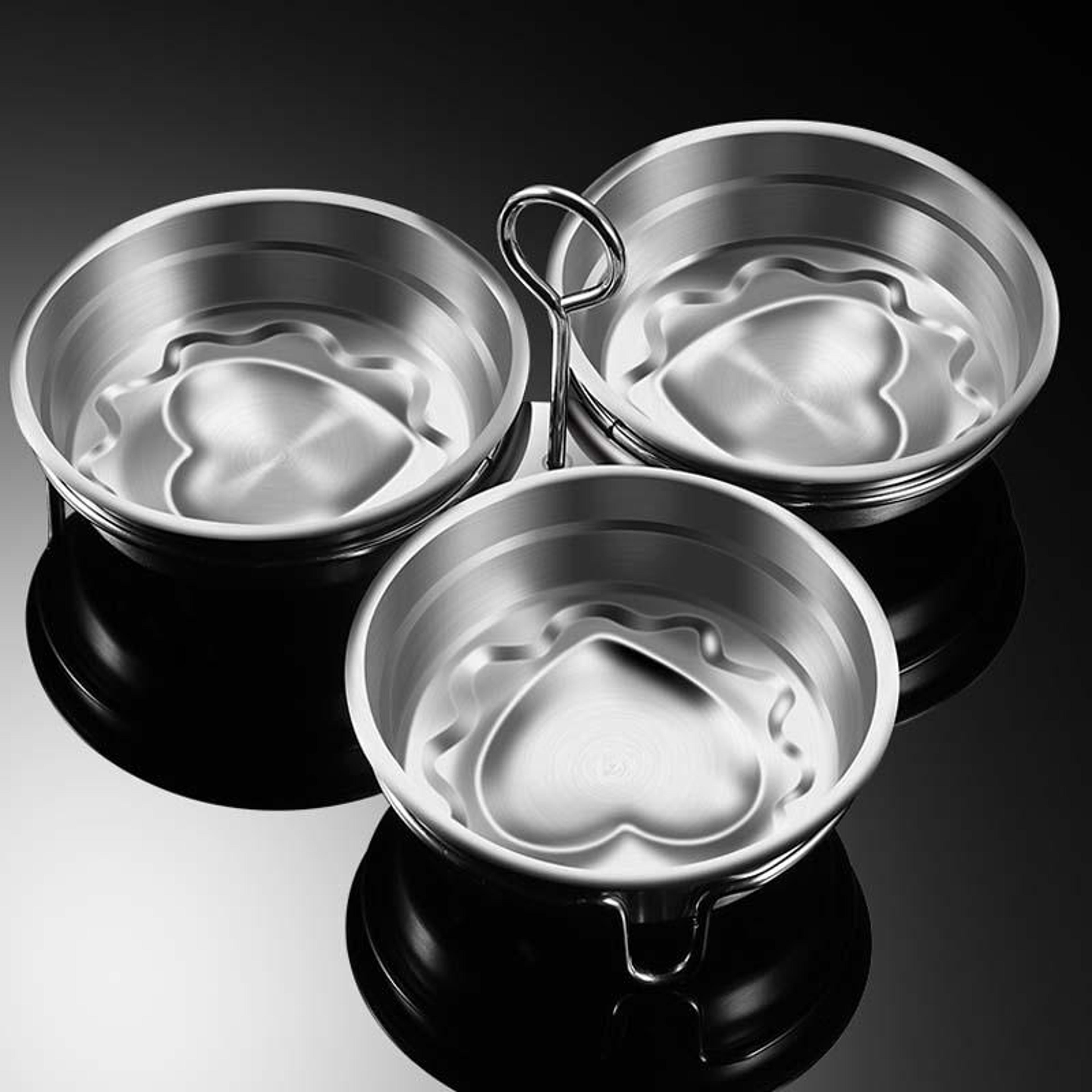 premium stainless steel egg mold with heat resistant handle reusable egg ring mold for perfect breakfasts