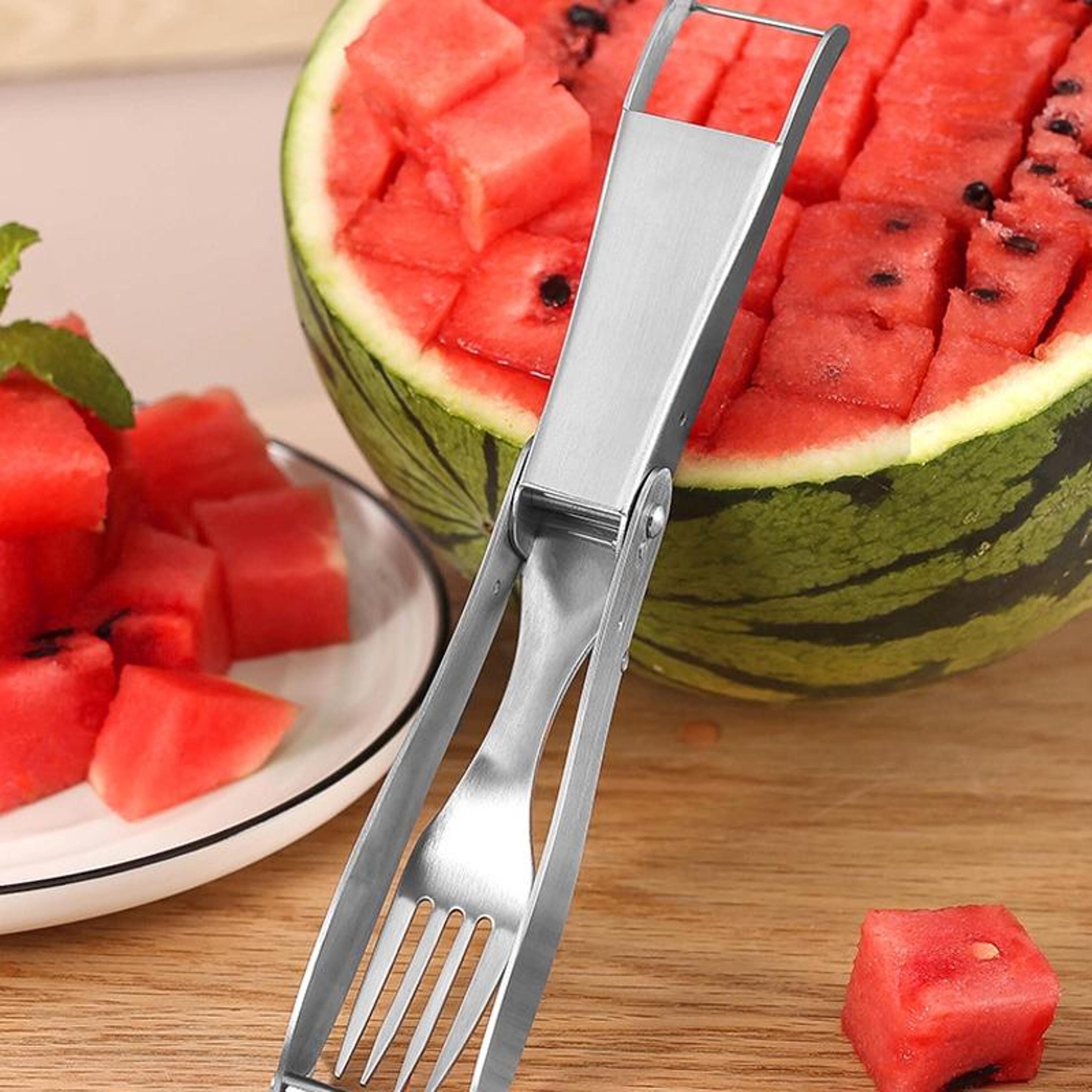 premium watermelon cutter stainless steel fruit divider for fast even slices