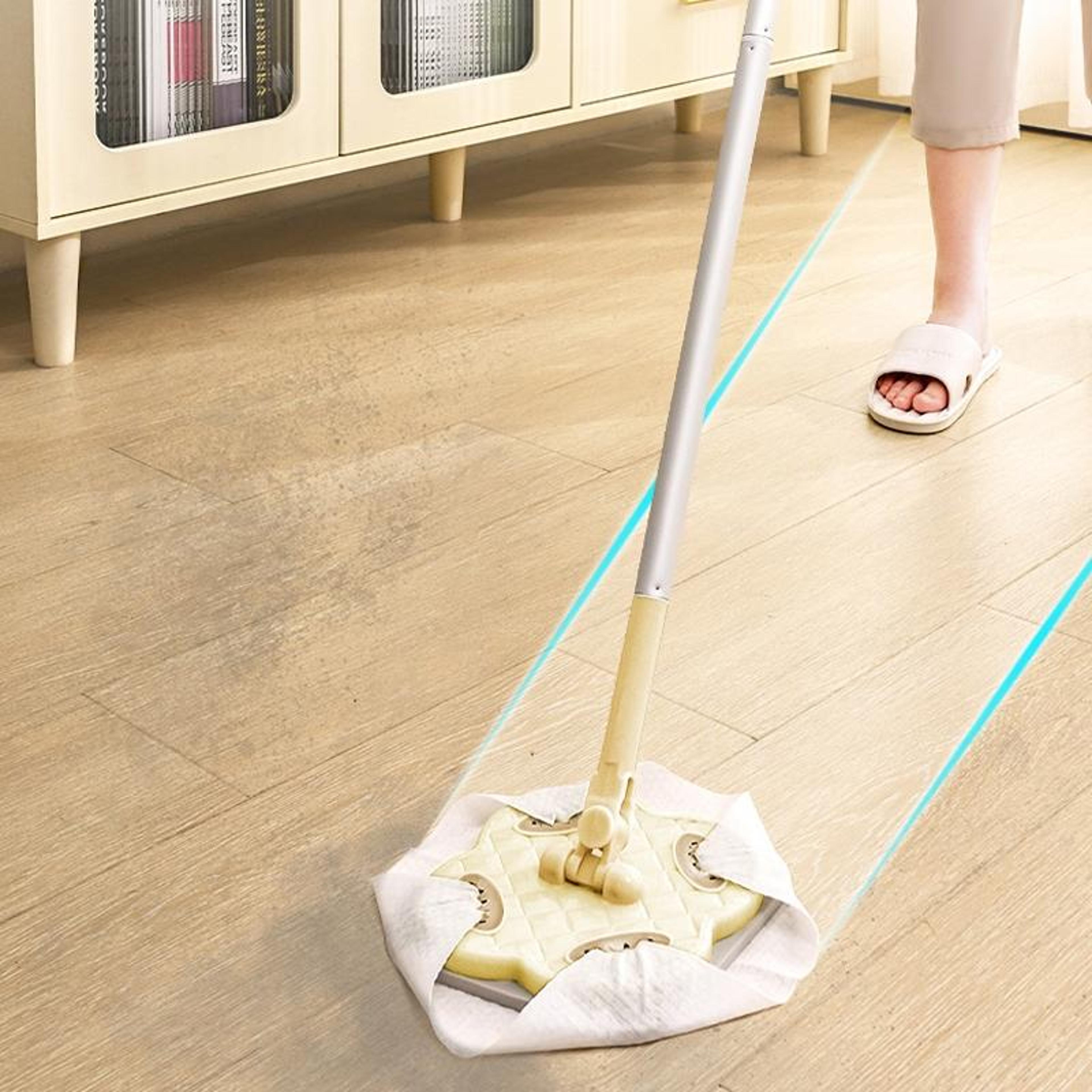 electrostatic flat floor mop disposable dust cleaning tool with 360 degree rotating head