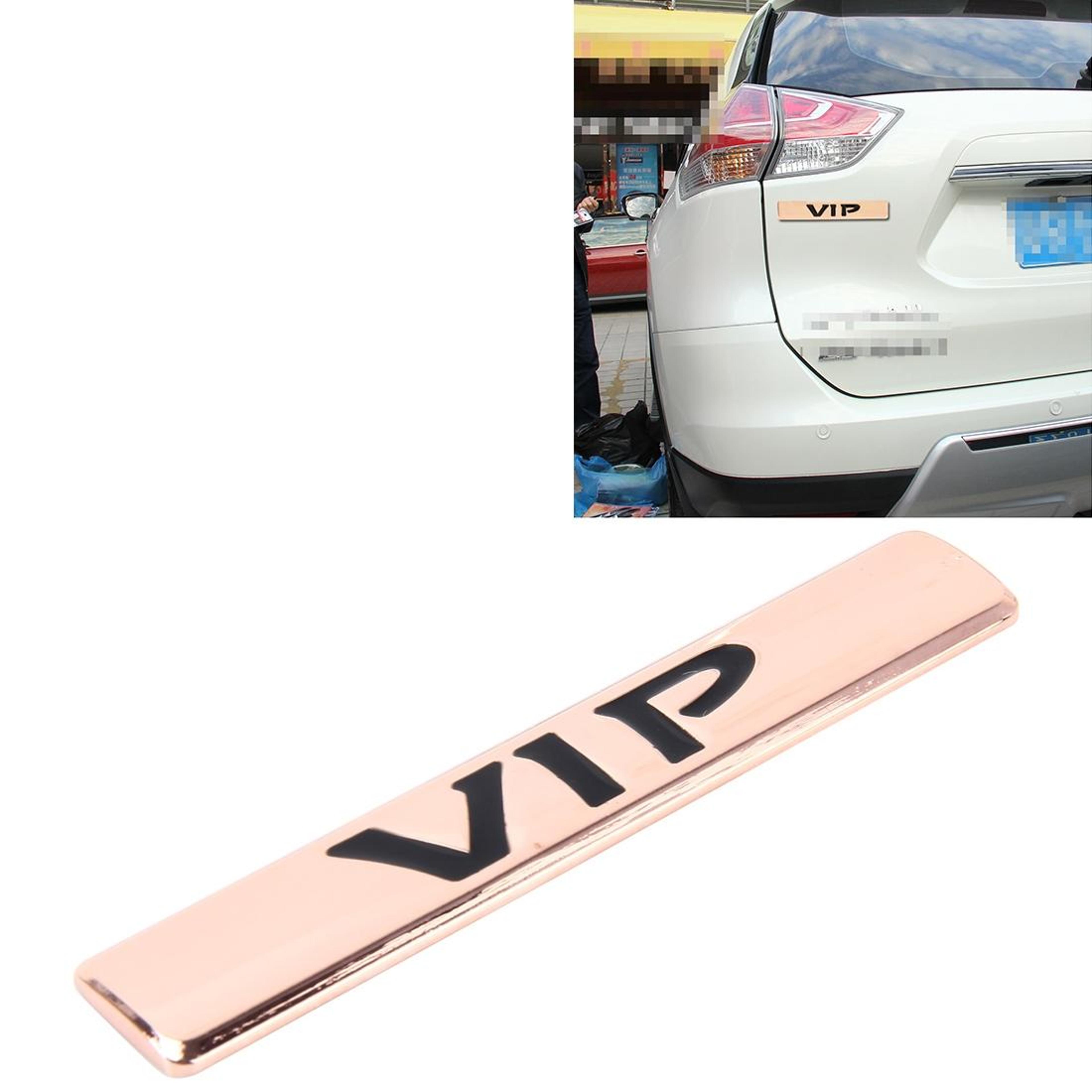 vip 3d metal car emblem sticker self adhesive car decal universal auto badge