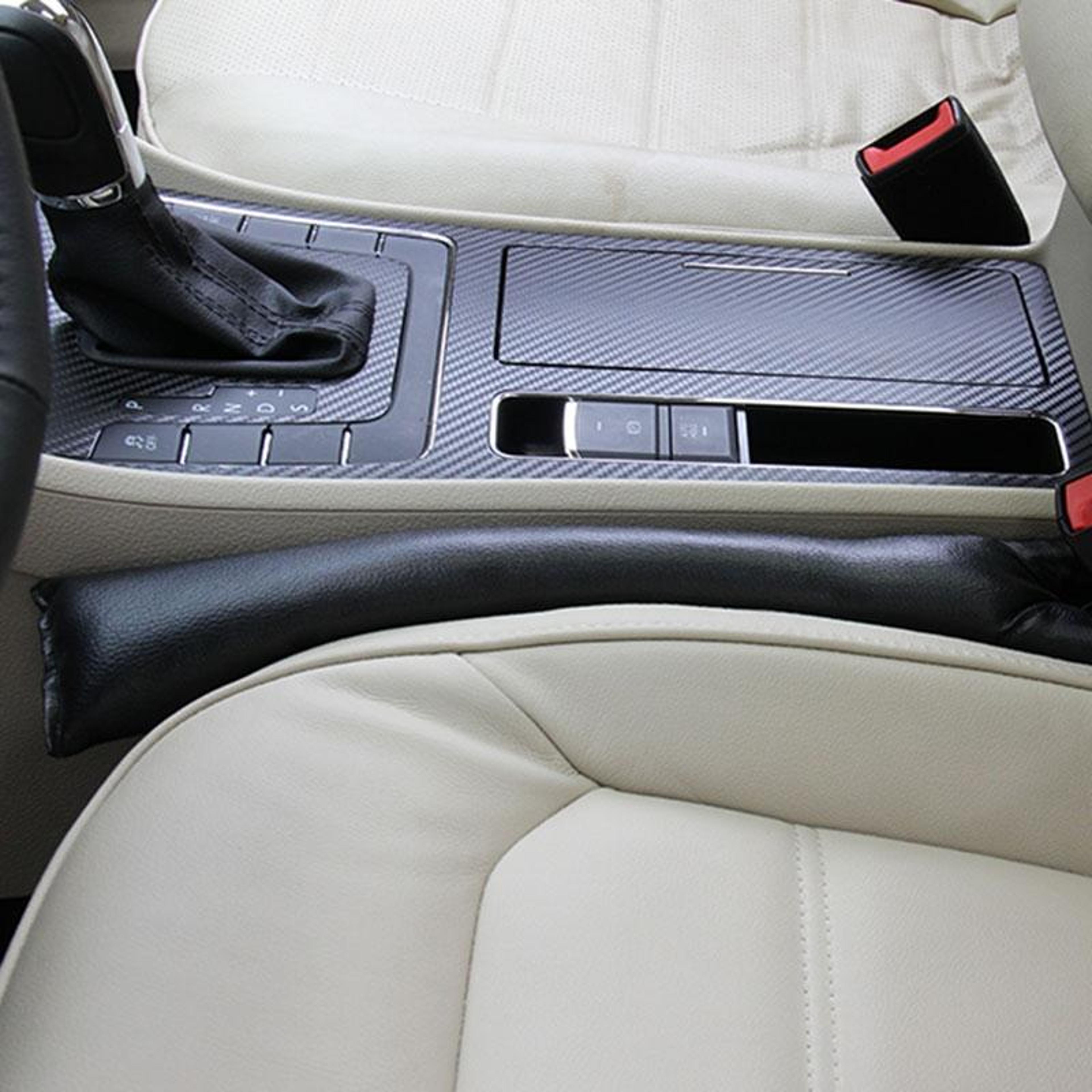 premium car seat gap filler leather car seat gap organizer 2 pack universal anti drop design