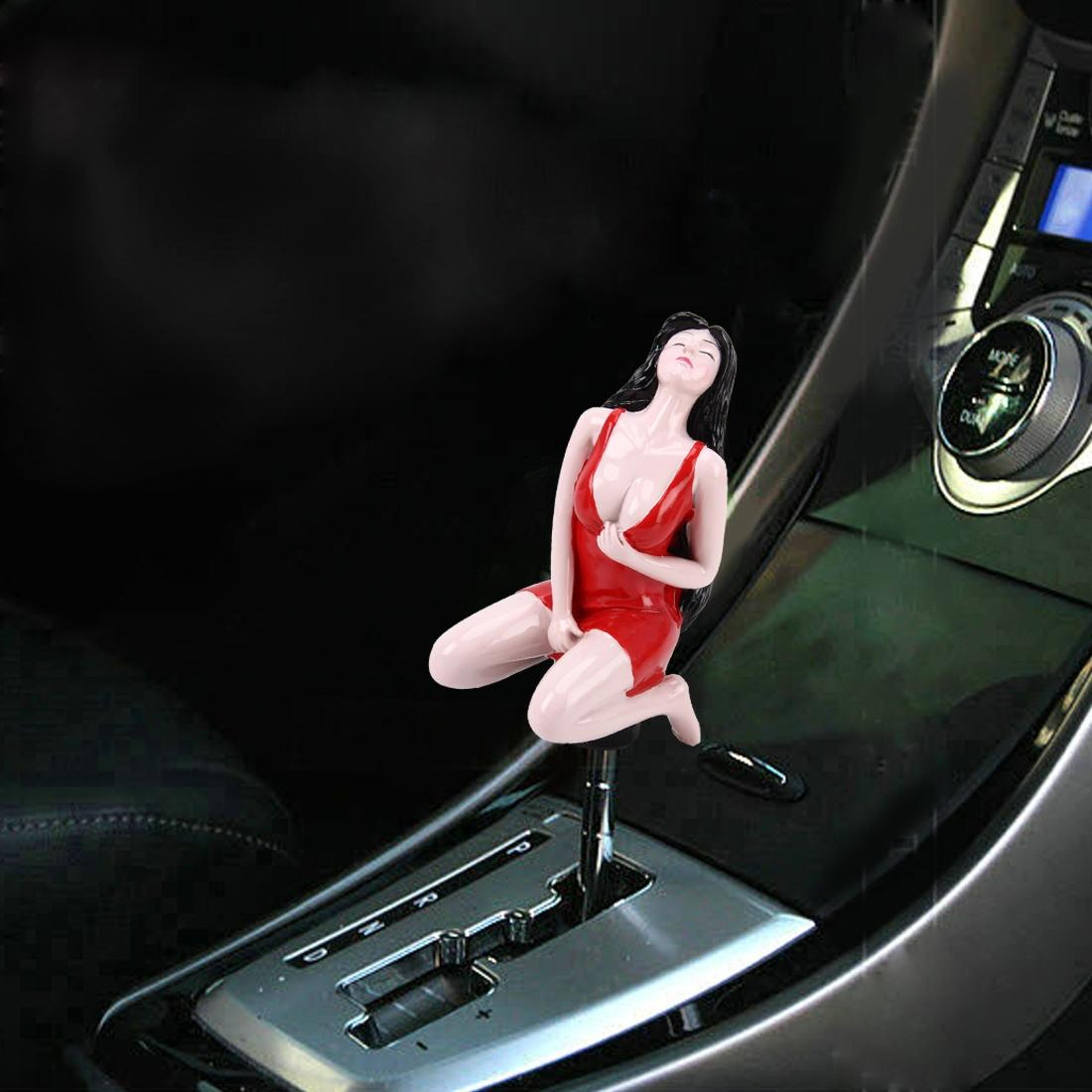 universal aluminum gear shift knob for manual & automatic cars with 3 rubber adapters