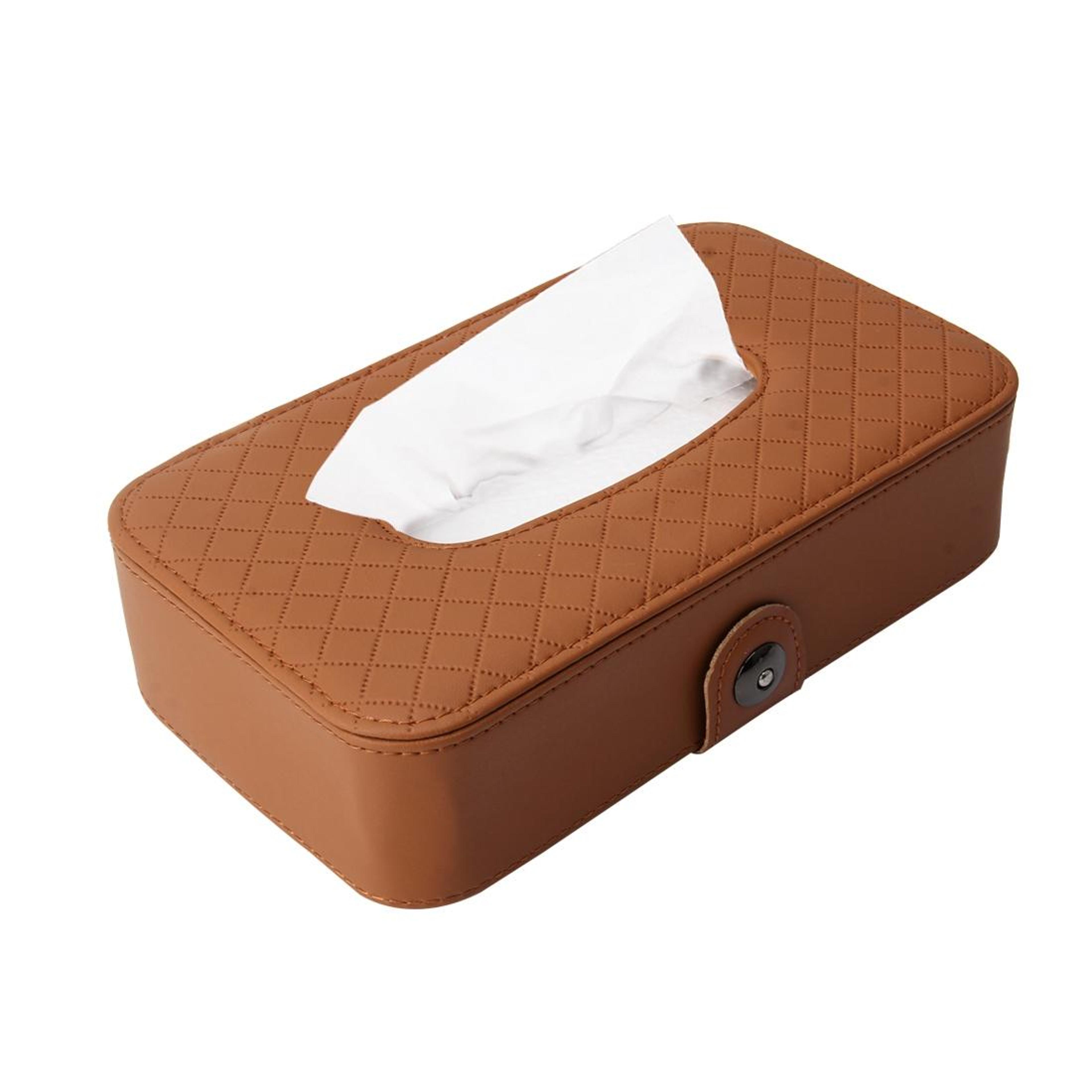 universal car tissue holder with fashionable tissue box case for car, home & office