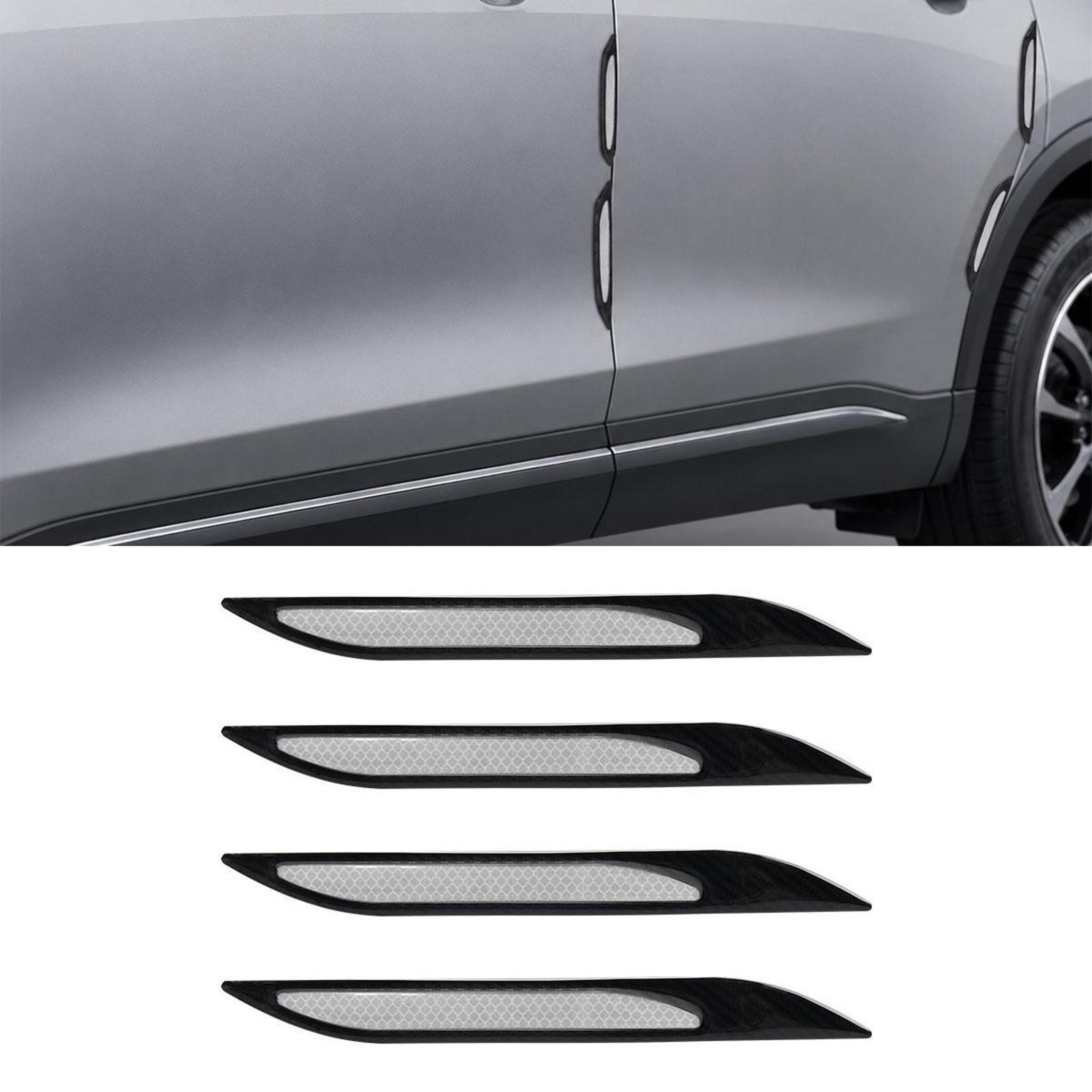 reflective car hood vent sticker set of 4, universal fake hood vents for car fender decoration