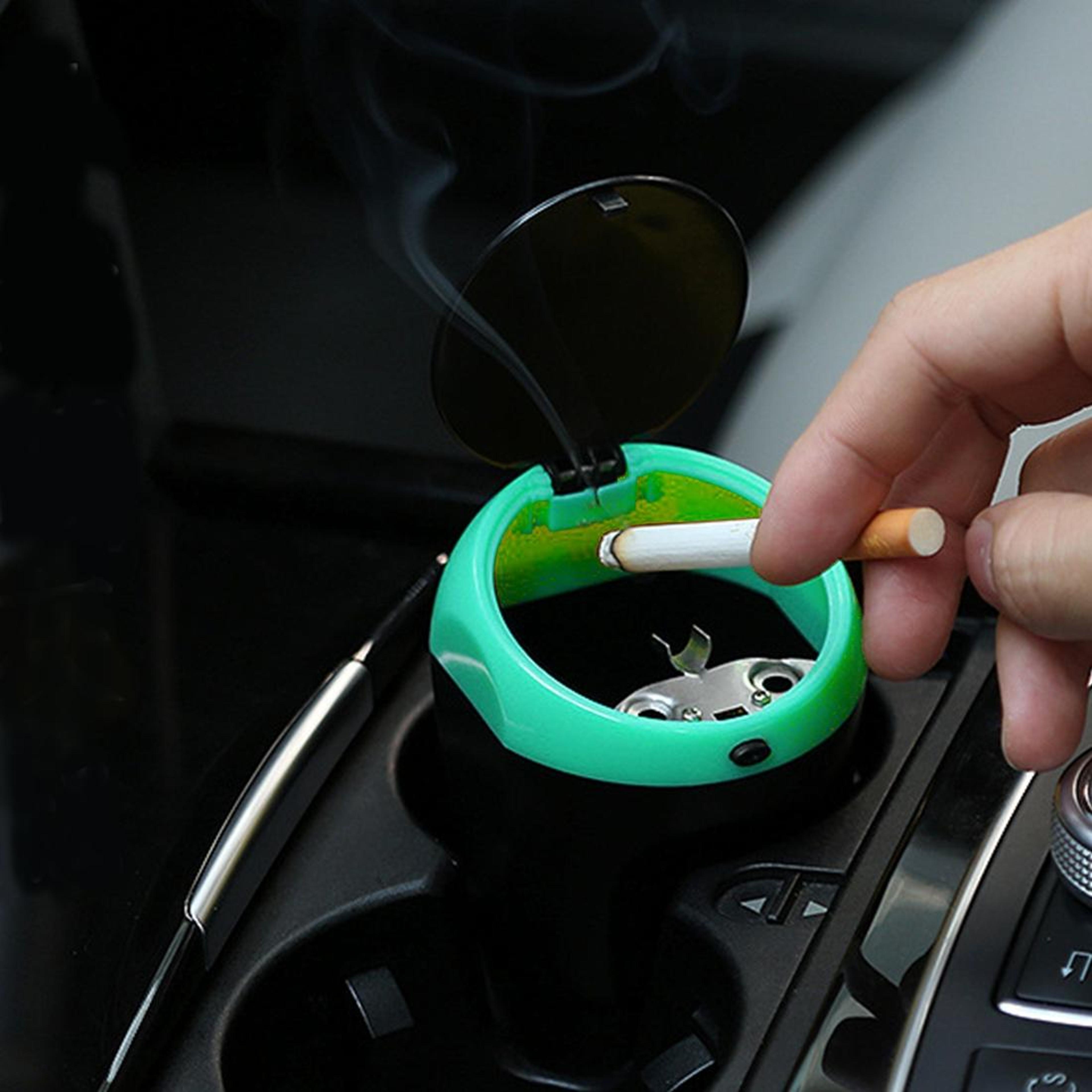 universal car trash bin & portable car ashtray, abs car garbage can interior organizer
