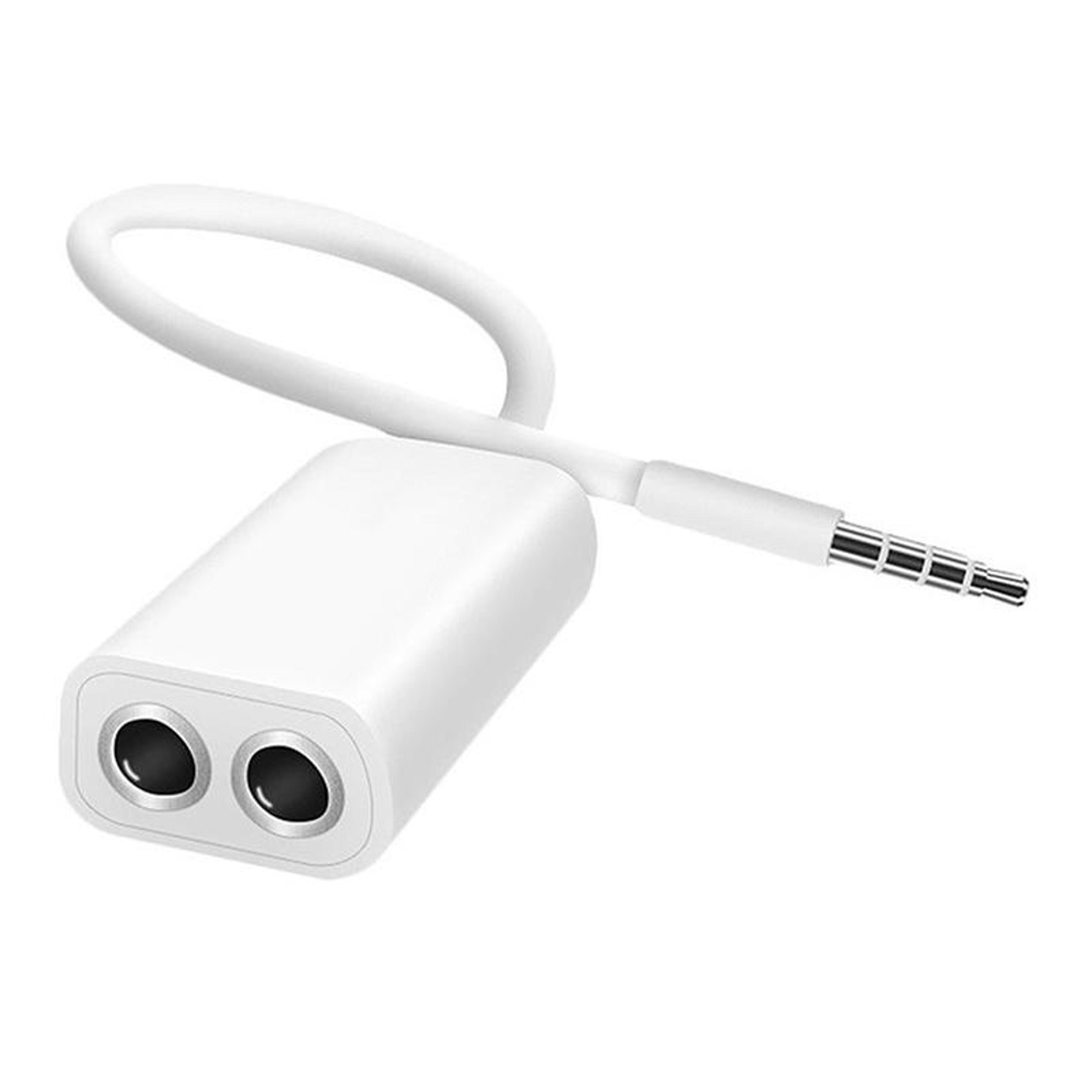 3.5mm headphone splitter aux audio adapter cable for dual headphones, phones, tablets & car stereo