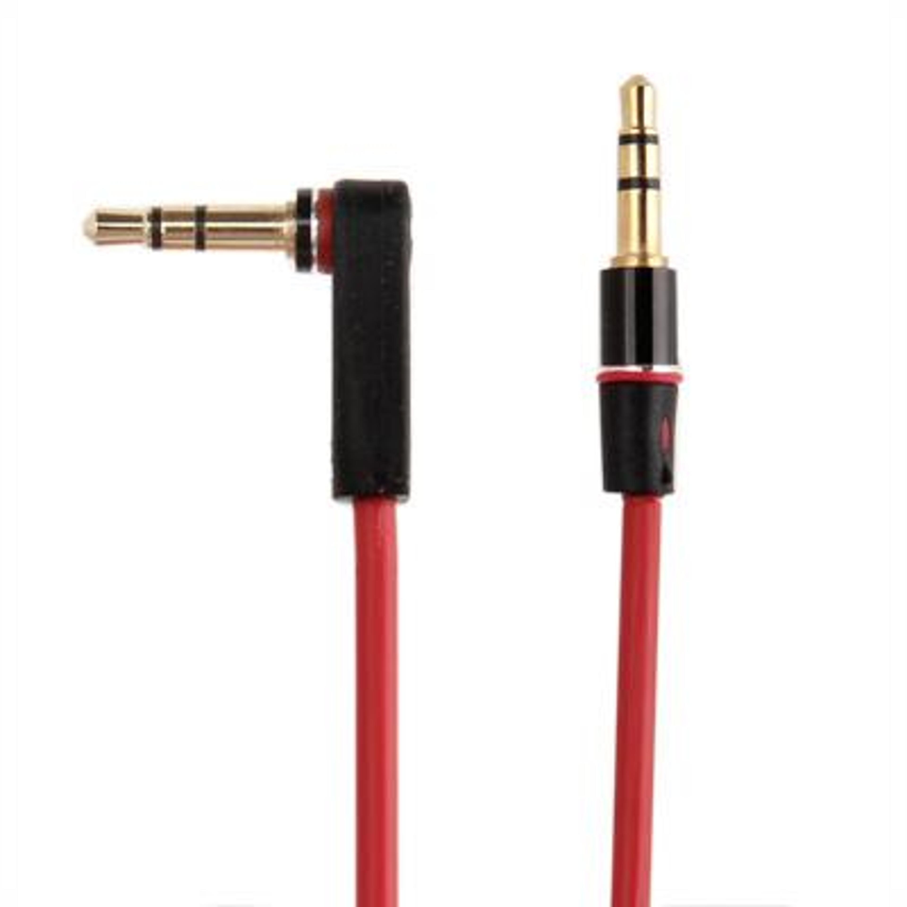 1.2m 3.5mm aux cable right angle to straight male audio cable for car, phone, tablet & headphones