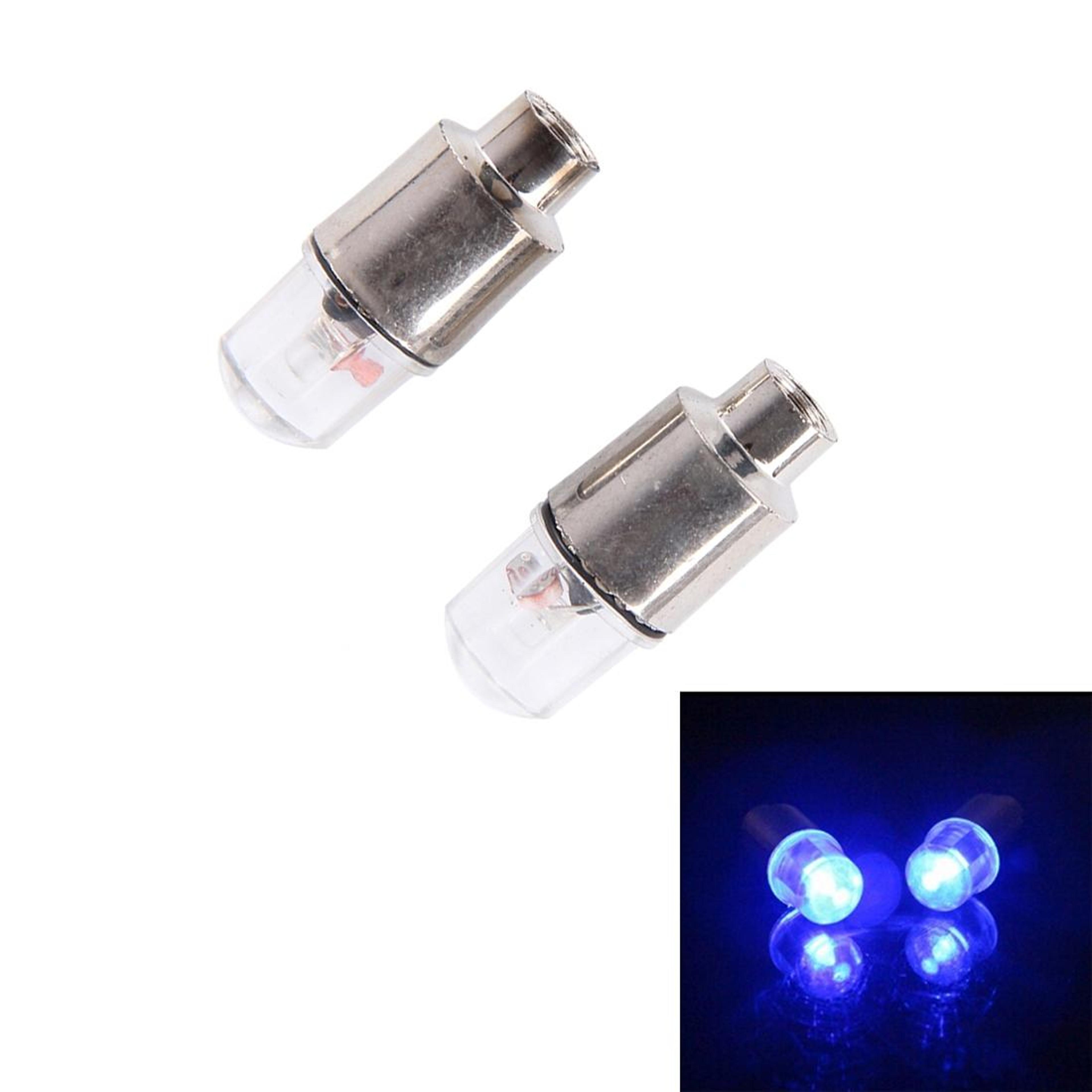 2pcs led tire valve lights waterproof wheel valve caps for cars, motorcycles & bikes