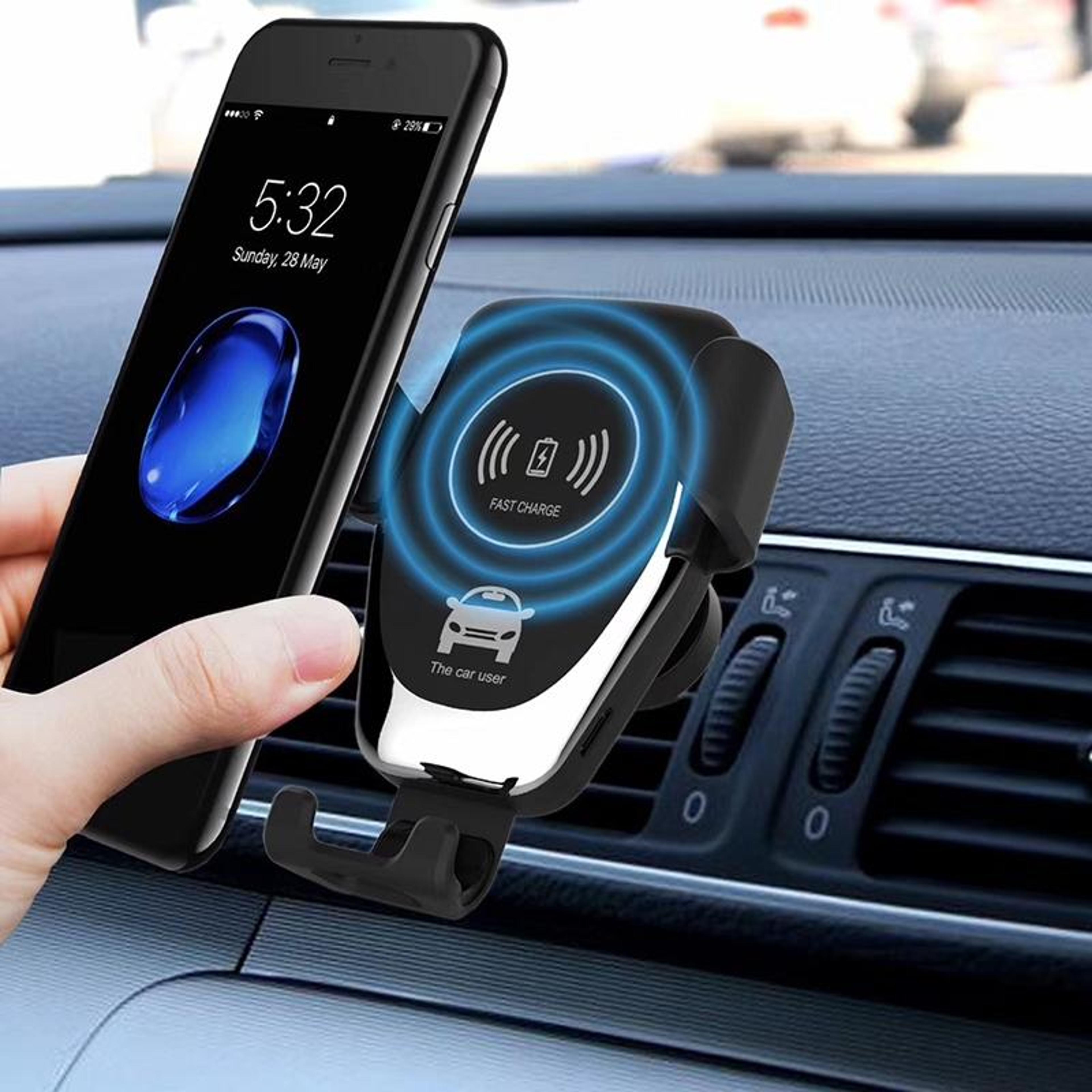 wireless car charger qi air vent car phone holder mount for iphone & android