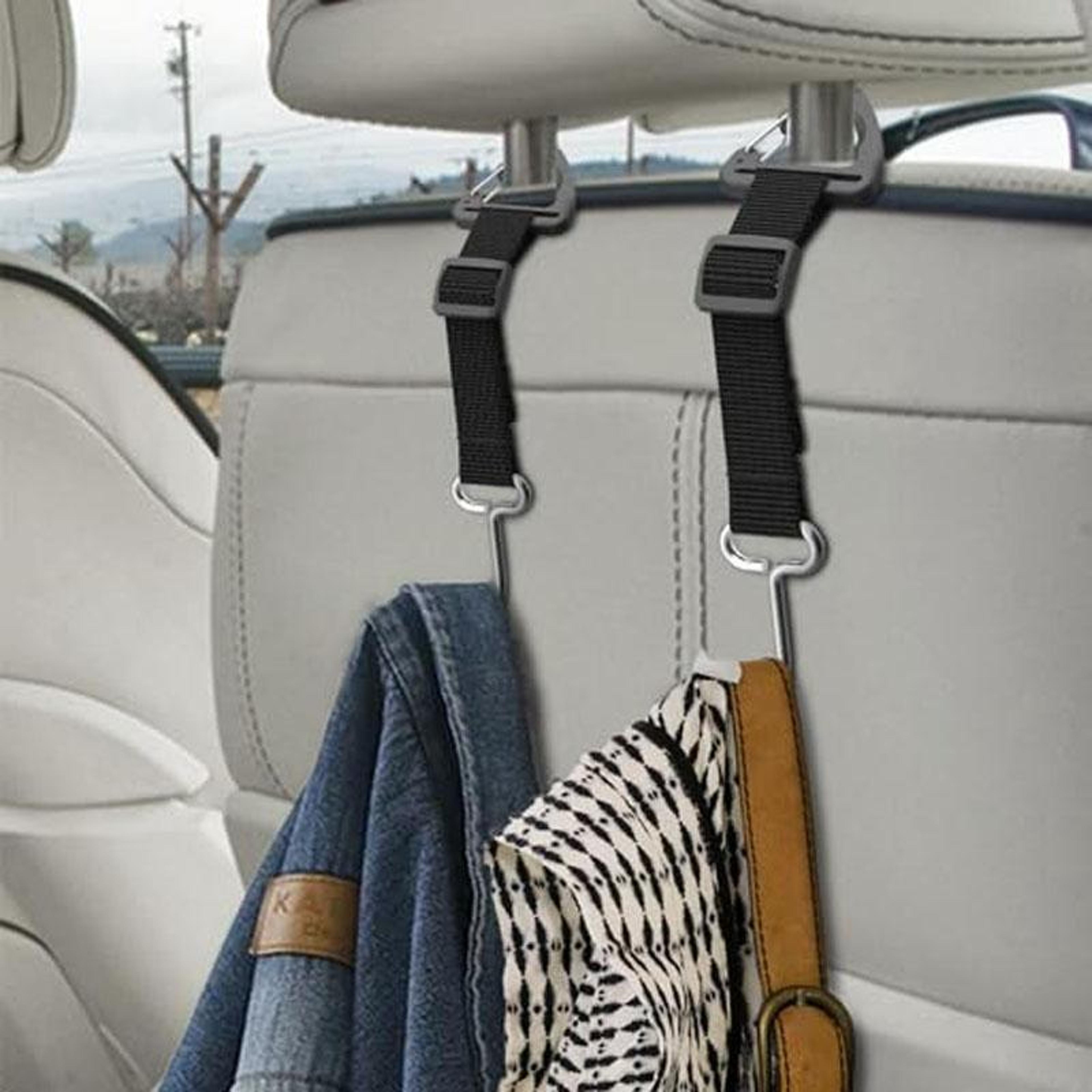 universal car seat hooks adjustable nylon headrest hangers for car & stroller storage
