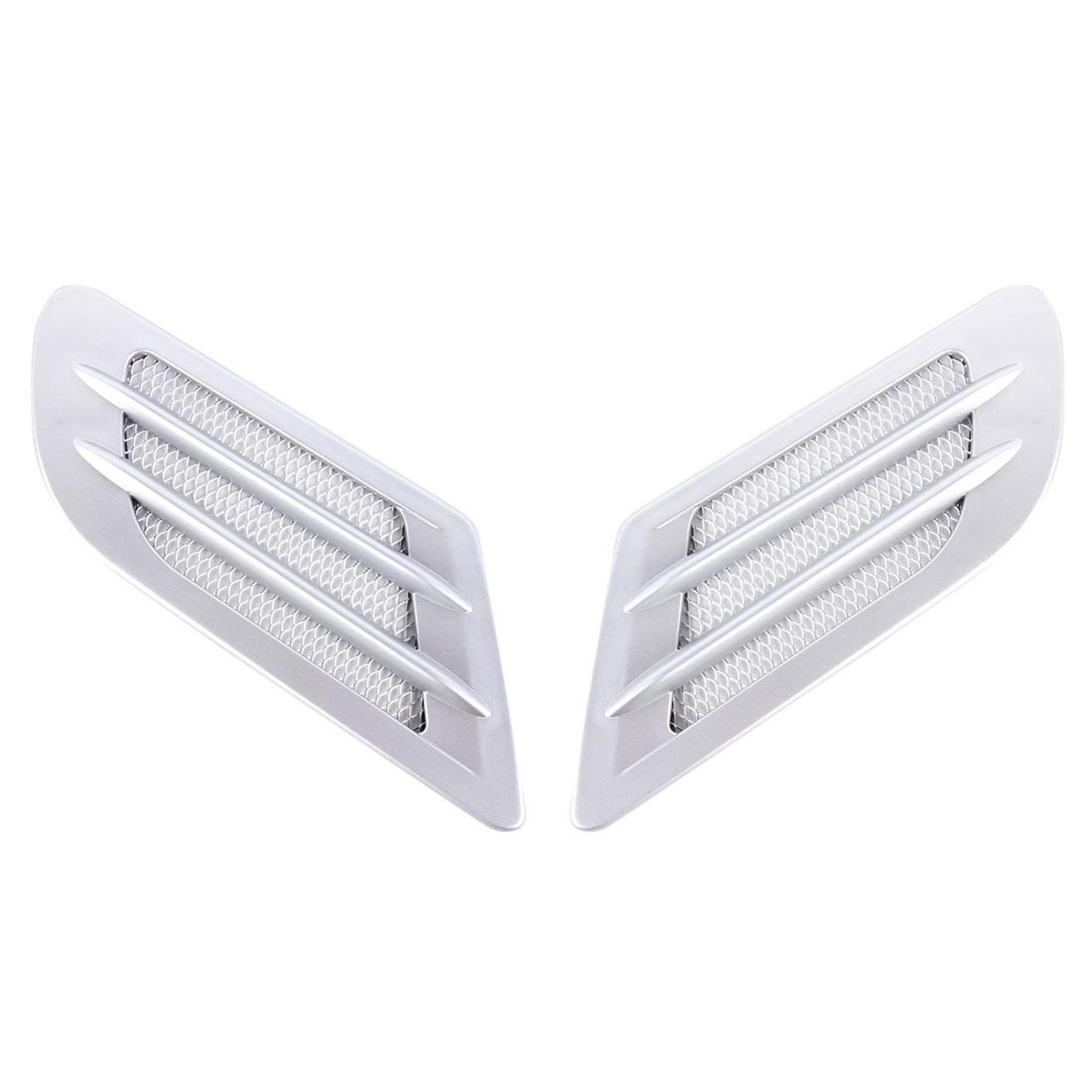 universal car hood vent decorative hood vent covers euro style abs side grille trim 2pcs