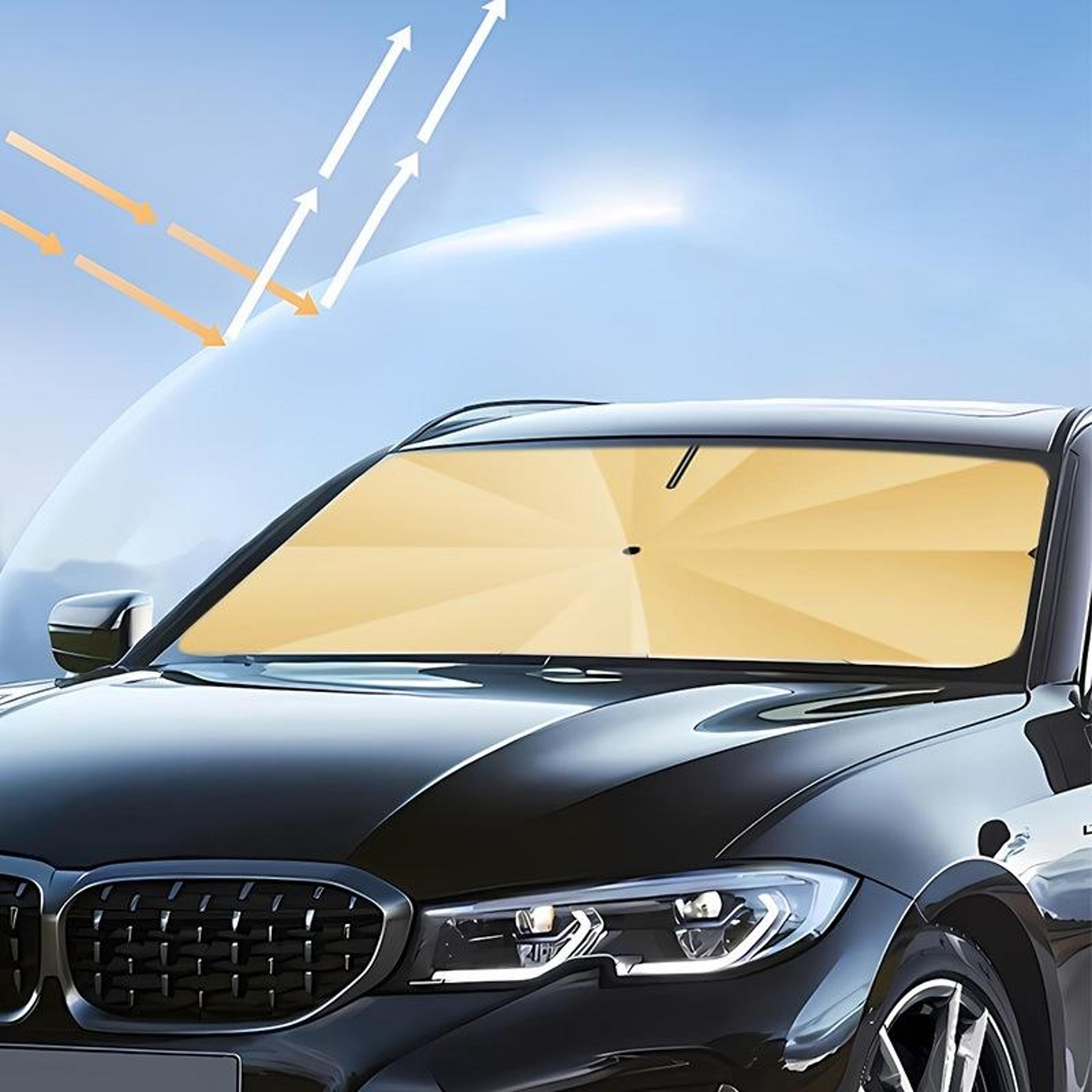 titanium car windshield sun shade foldable heat insulation umbrella for uv protection