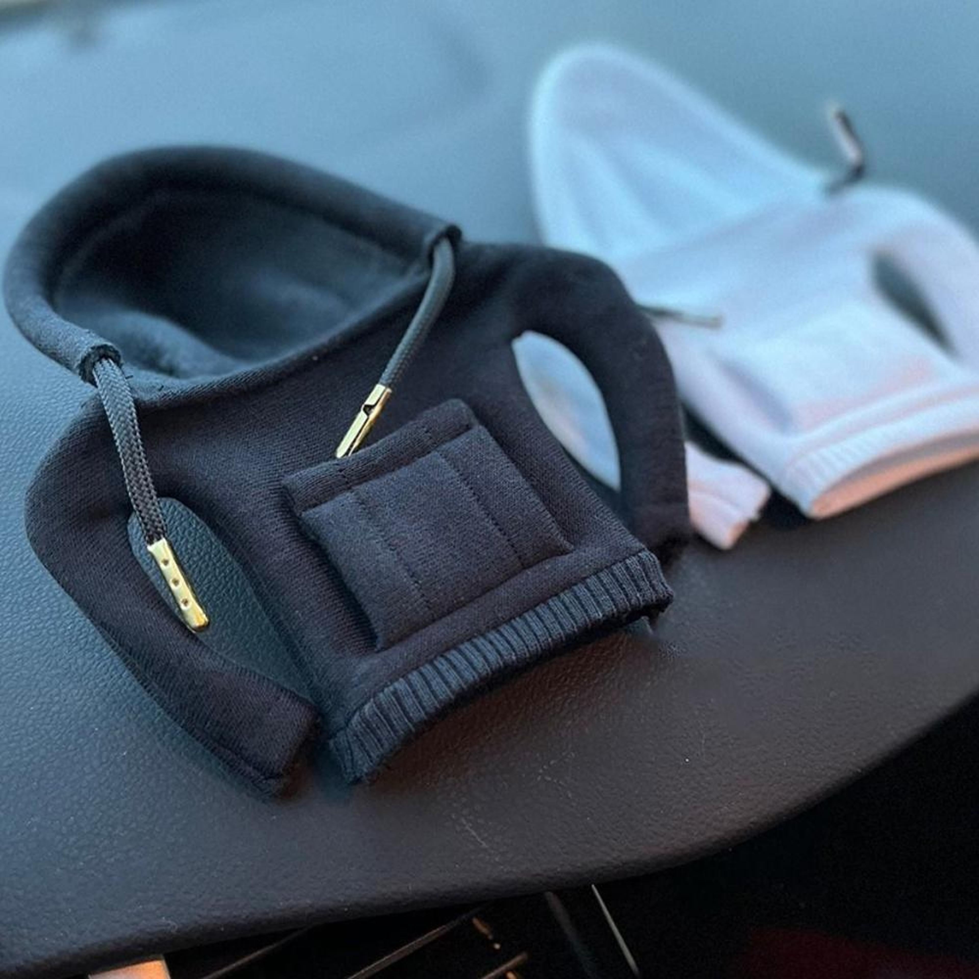 2pcs gear shift hoodie & handbrake cover set, universal car gear shift cover interior accessory