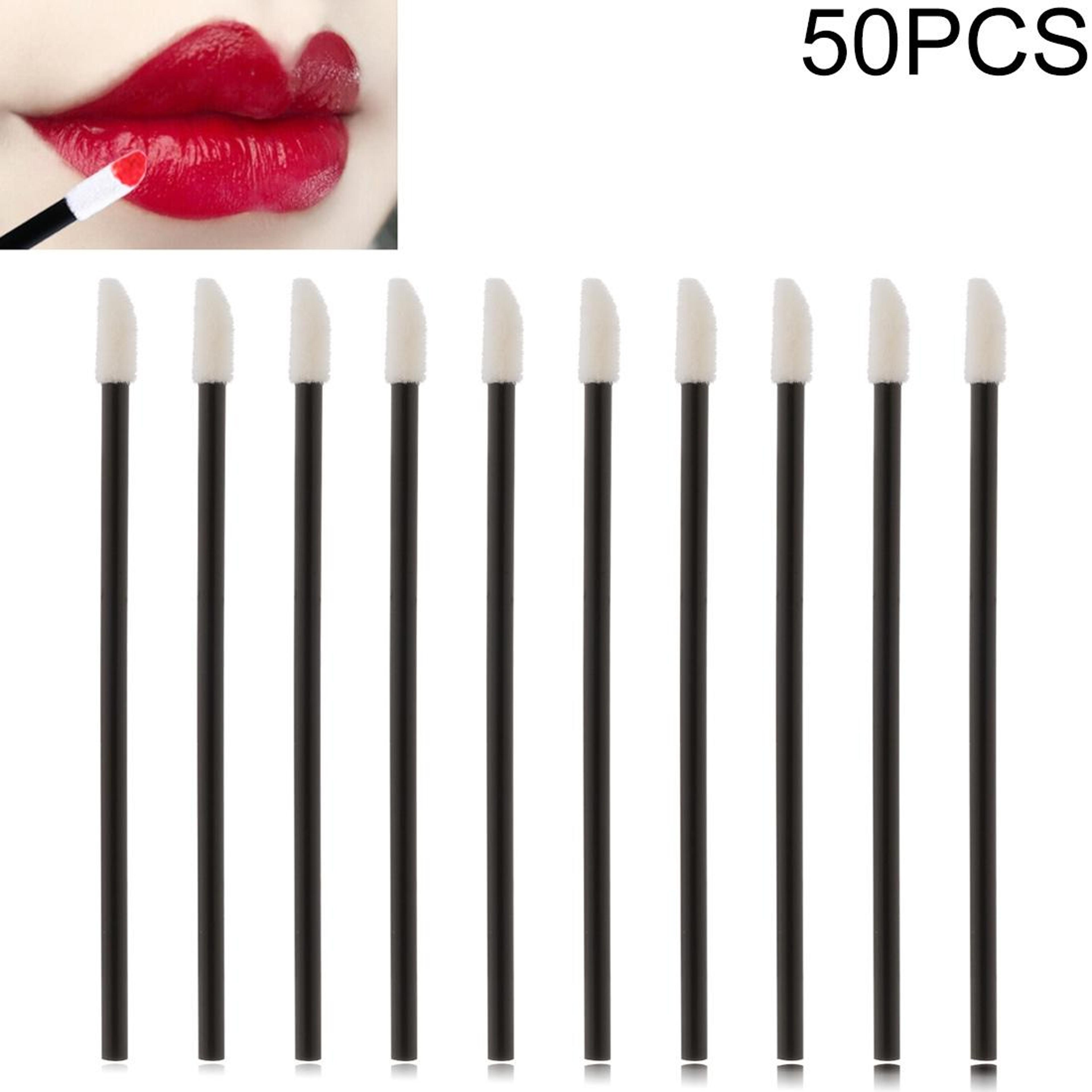 50 pcs lip brush makeup brush set for precise lipstick & gloss application