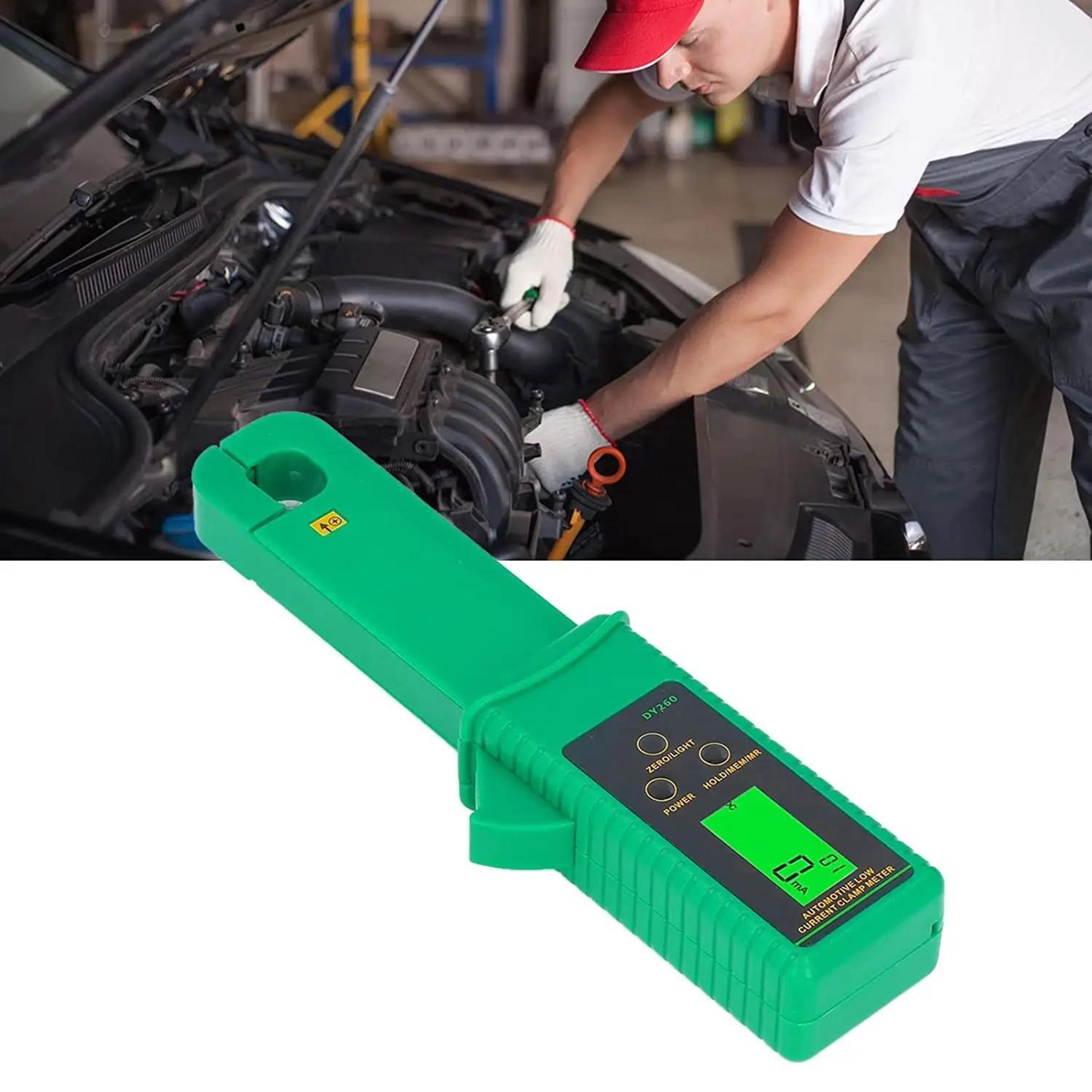 dc clamp meter for car battery drain testing 0-60a automotive current tester