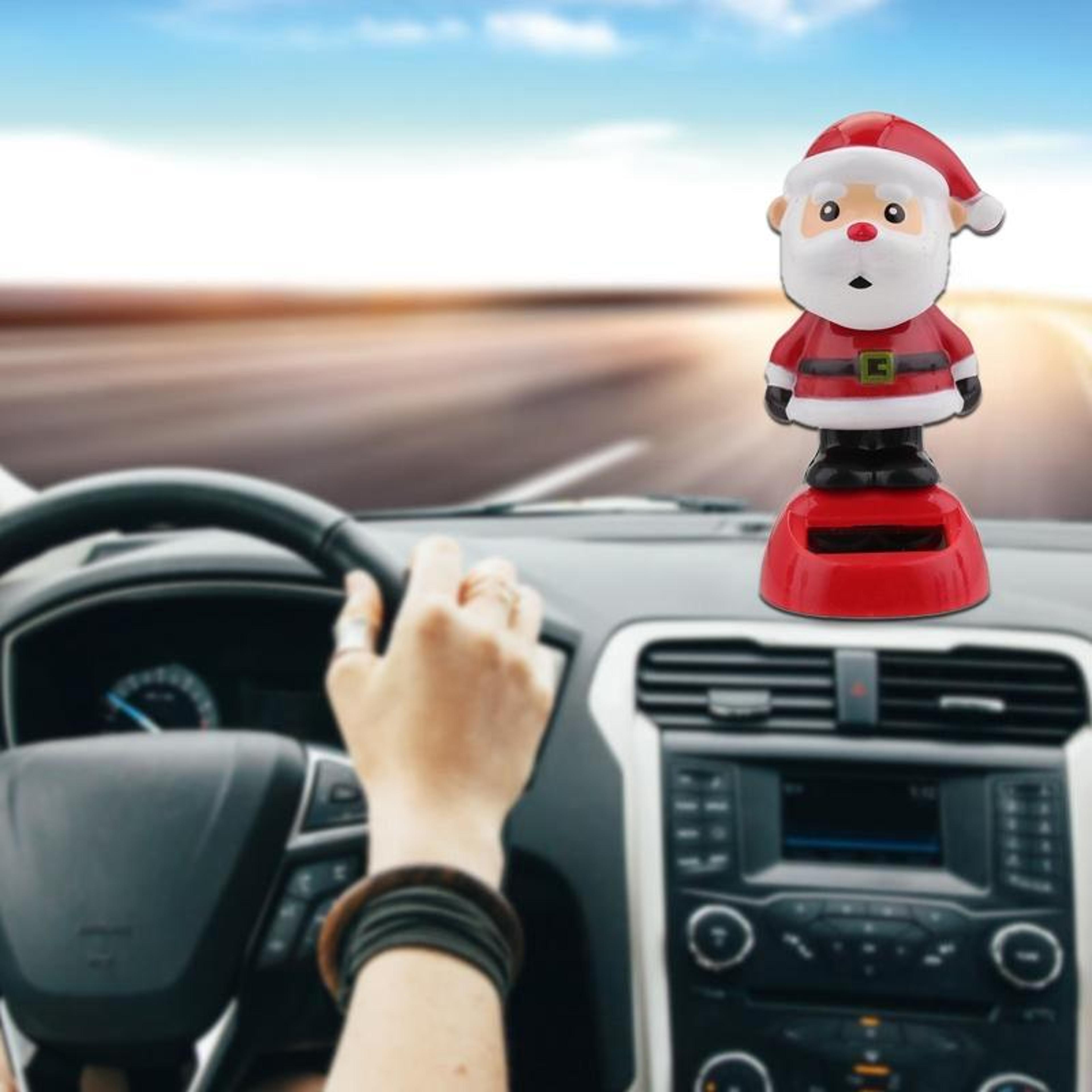 solar powered car decoration dancing ornament for dashboard home desk christmas gift