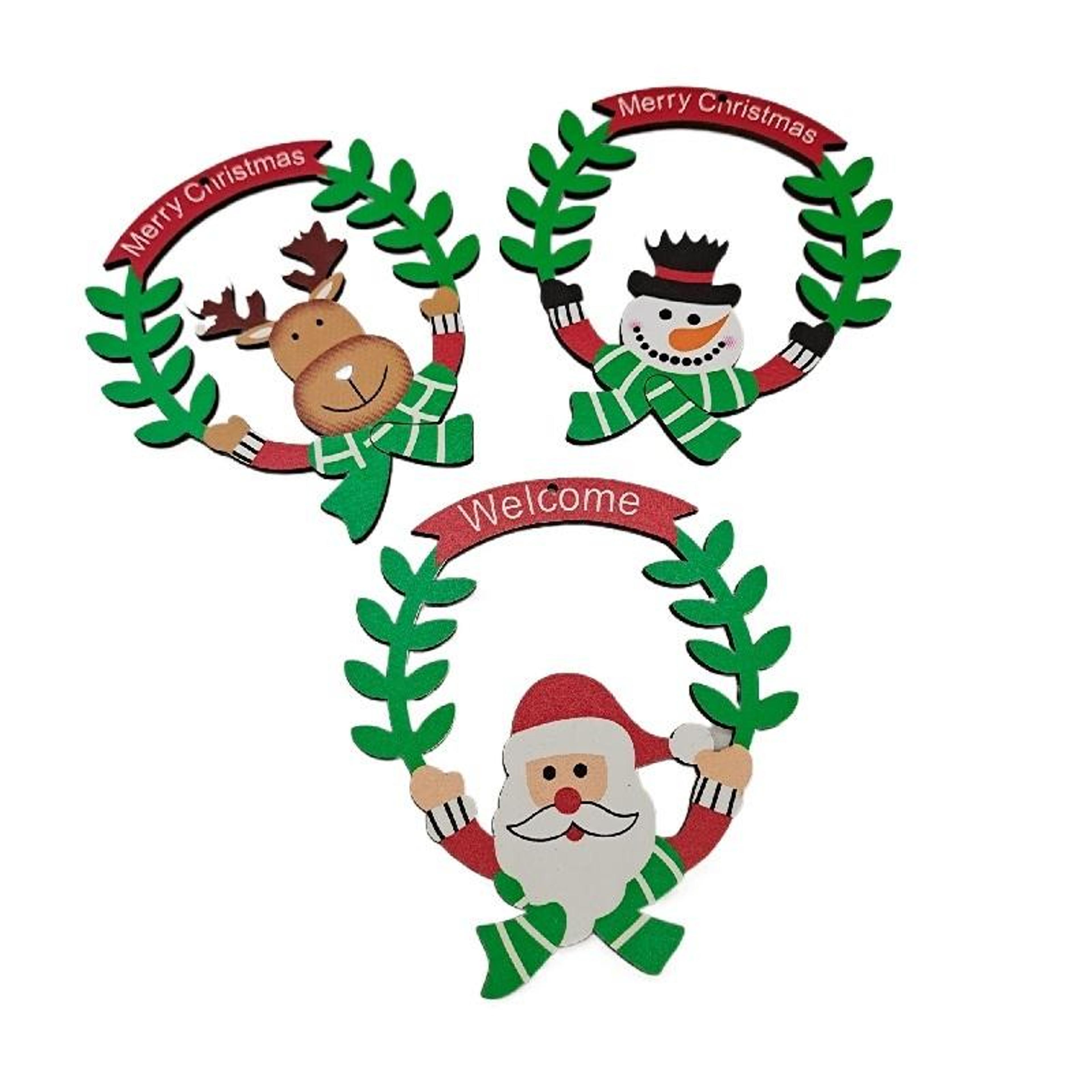 rustic christmas wooden ornaments boxwood diy hanging pendants for tree, crafts & gift tags