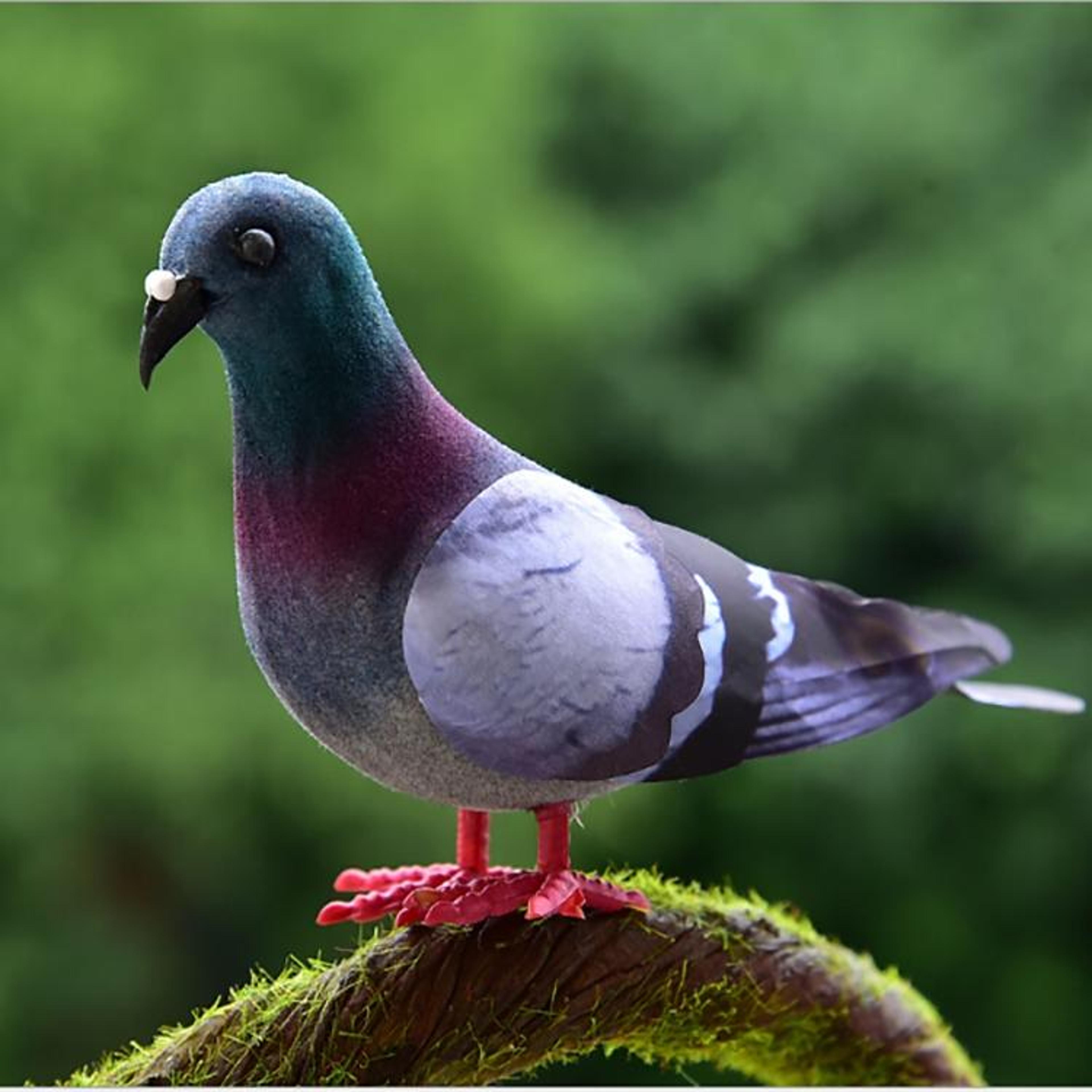 realistic foam pigeon bird figurines 2pcs artificial garden bird ornament for home garden decor