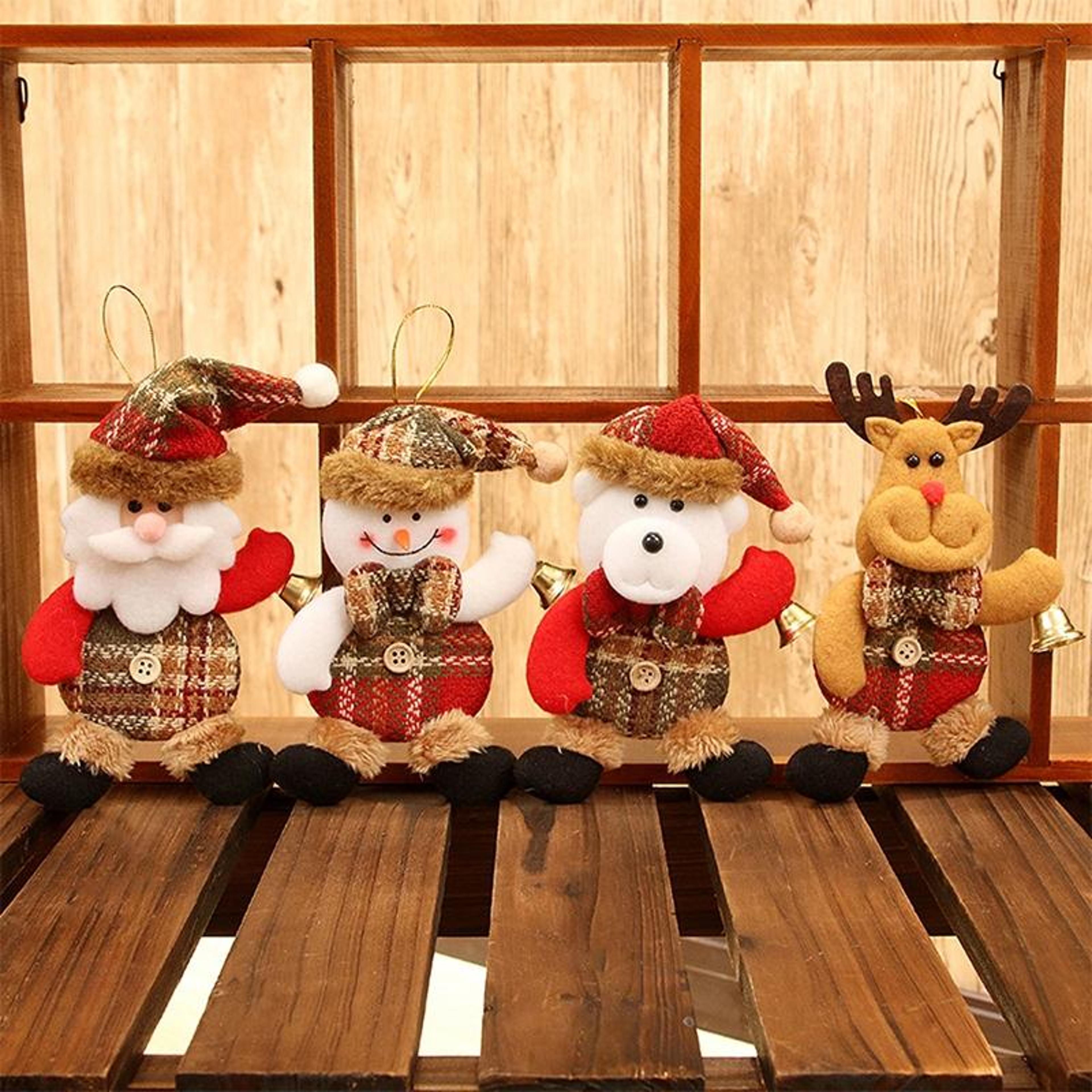 cozy christmas doll hanging ornaments for christmas tree decor and holiday home decoration