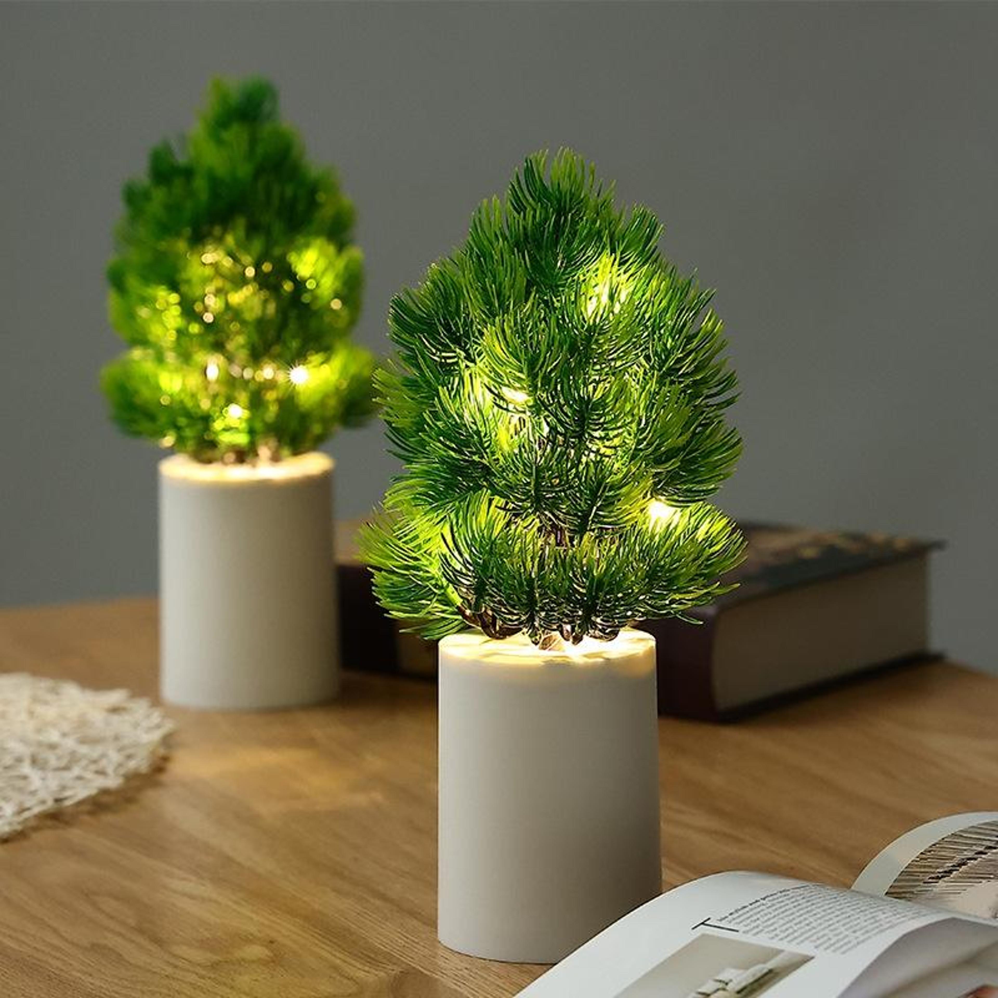 christmas tree night light led christmas lamp warm white holiday decor