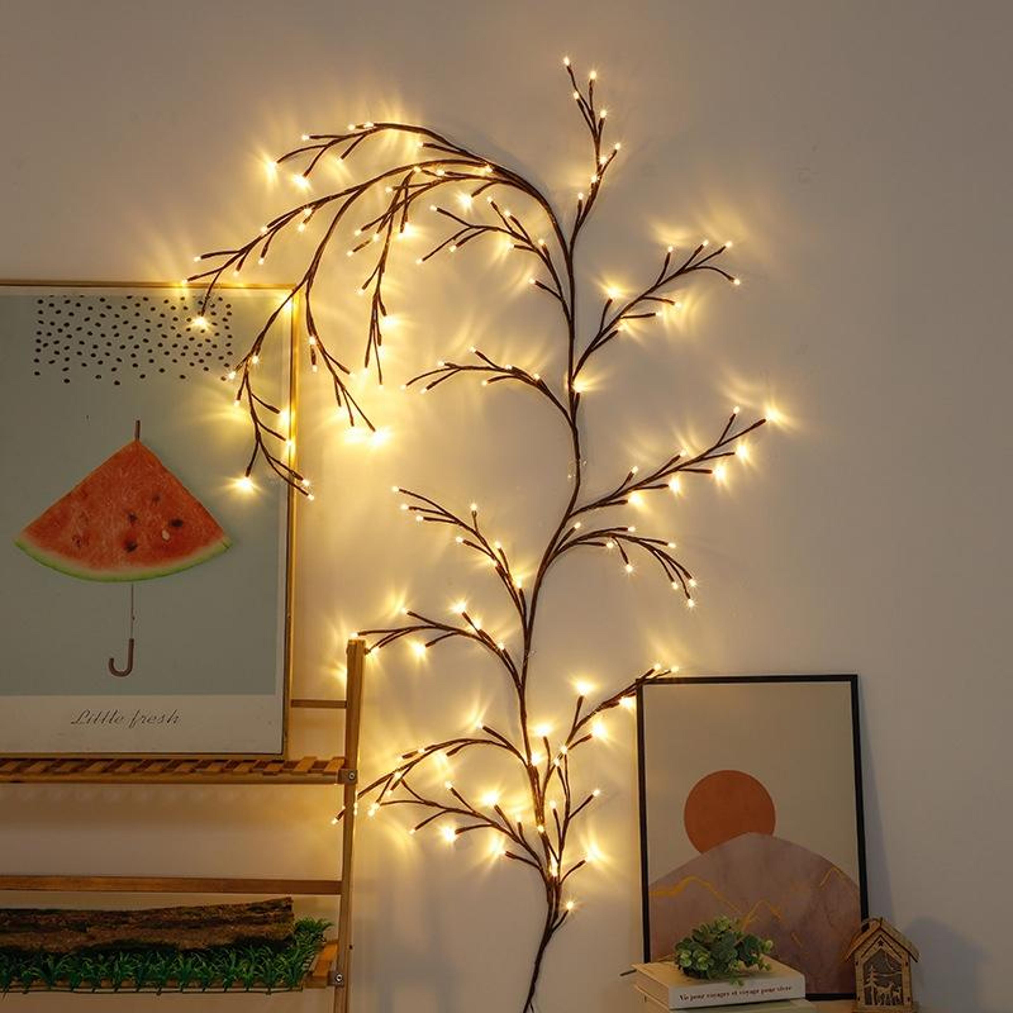 2.3m led vine lights with 144 leds usb fairy string lights for wall, wedding & home decor