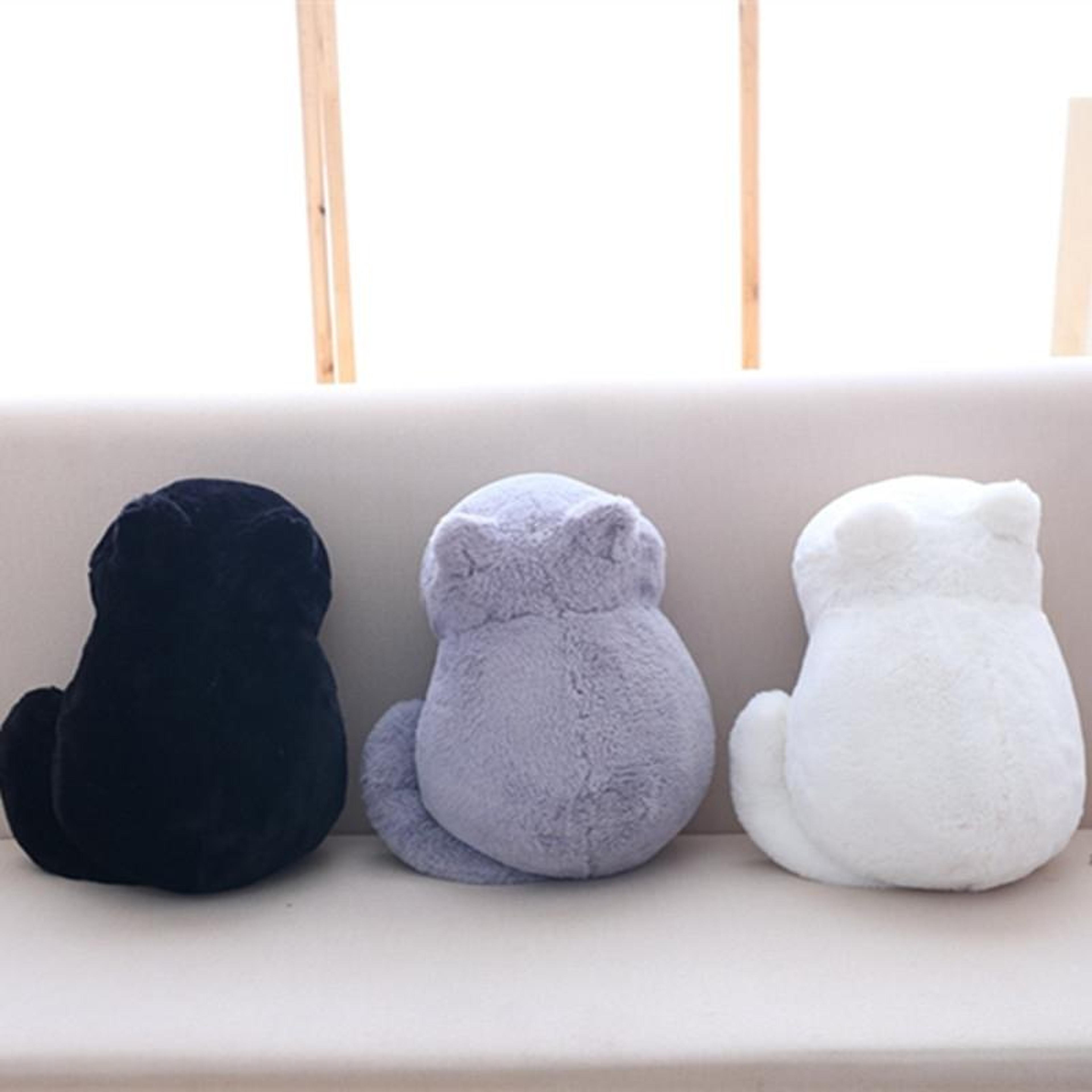 cute cat plush toy soft stuffed cat pillow for kids home decor