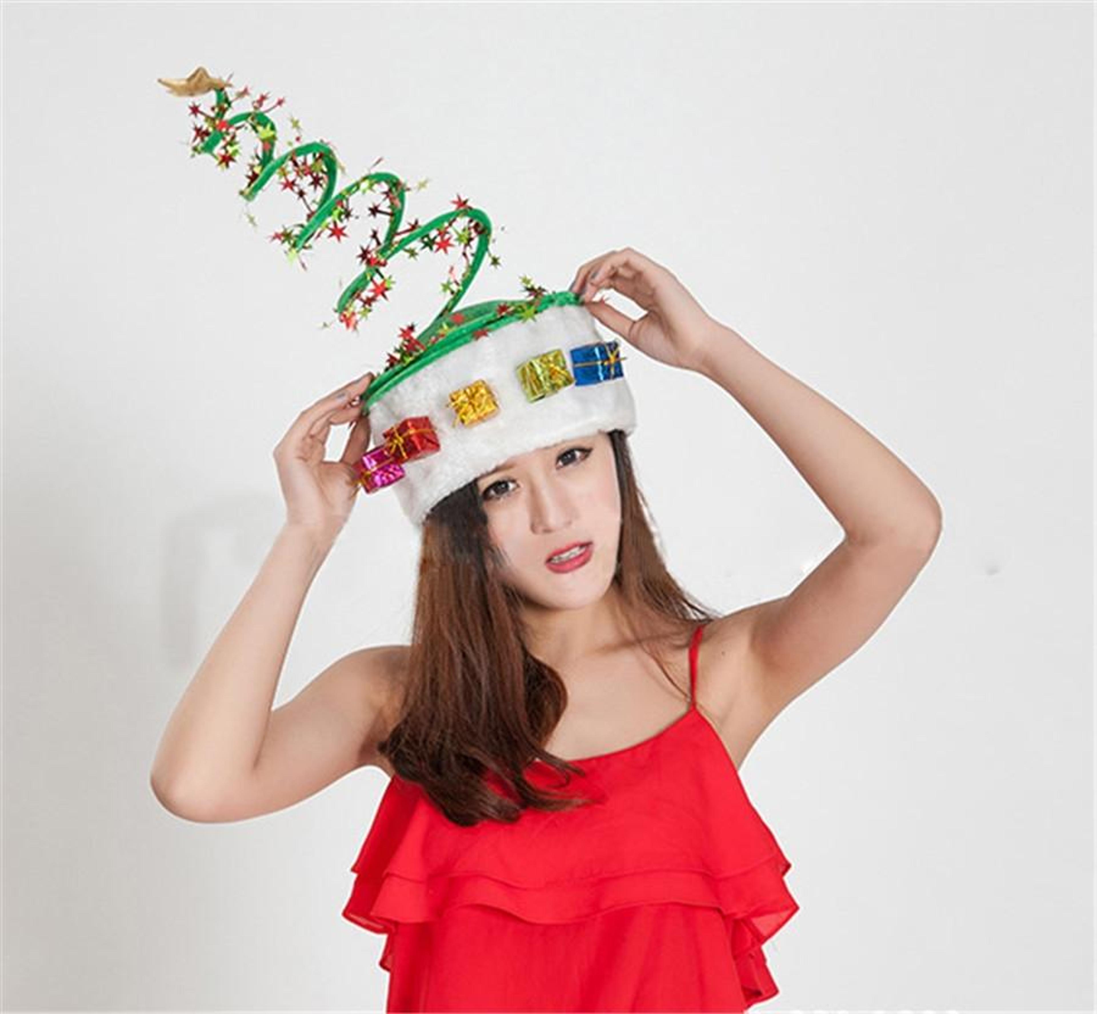 personalized christmas santa hat soft plush holiday costume cap for christmas parties