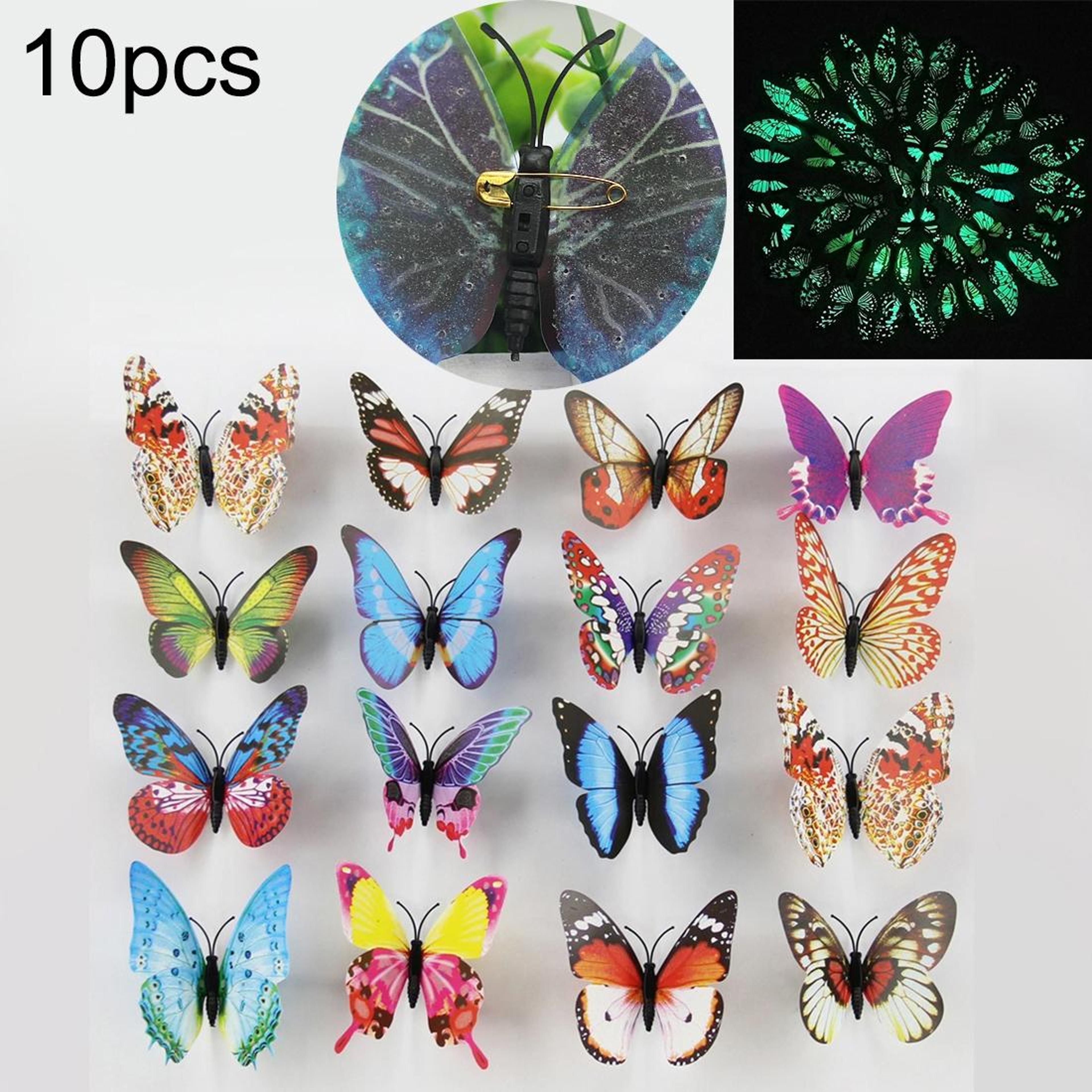 3d butterfly fridge magnets glow in the dark decorative wall butterflies random color