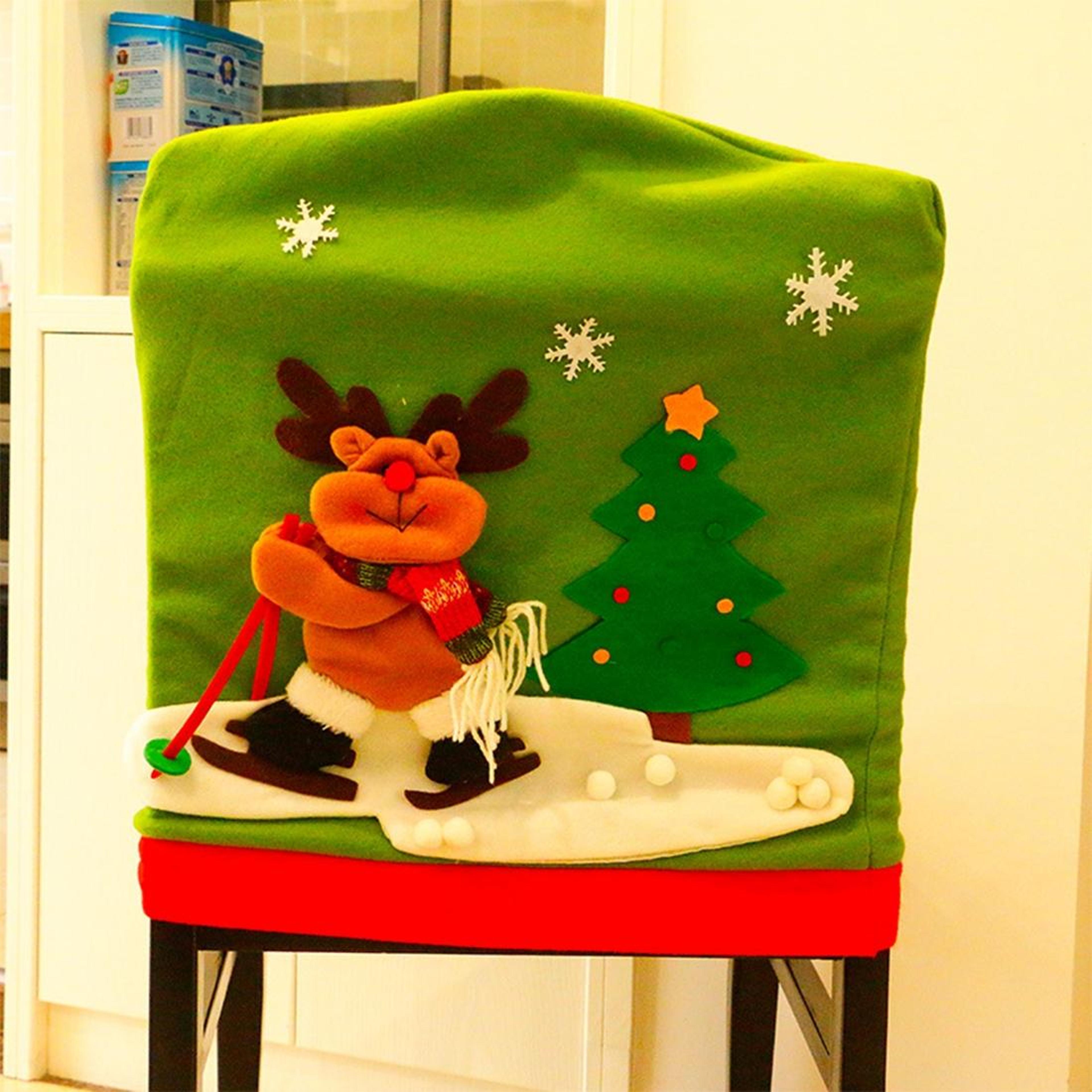 santa hat christmas chair covers for dining chairs holiday table decorations