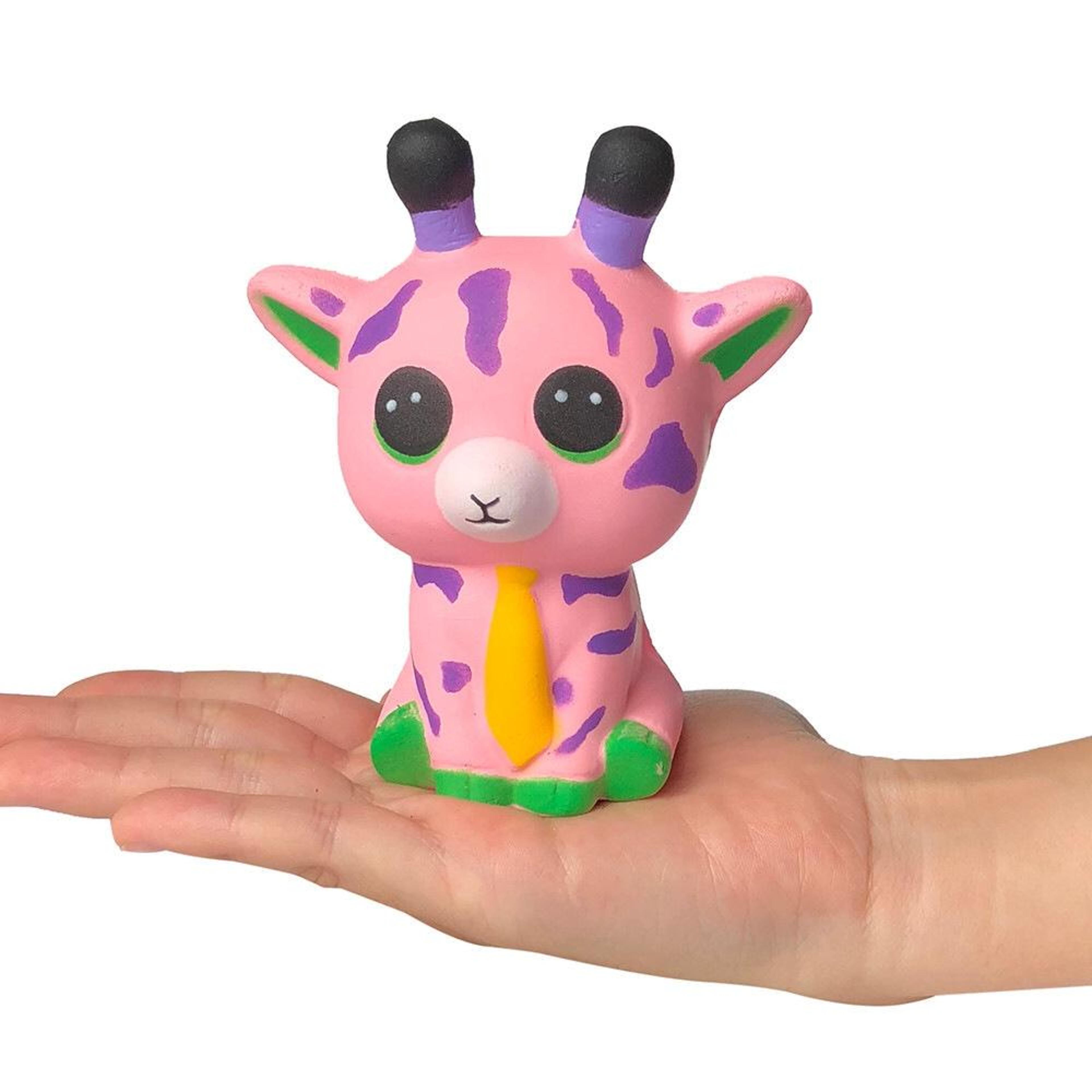 cute deer slow rising squishy stress relief toy set, 2pcs soft pu sensory fidget