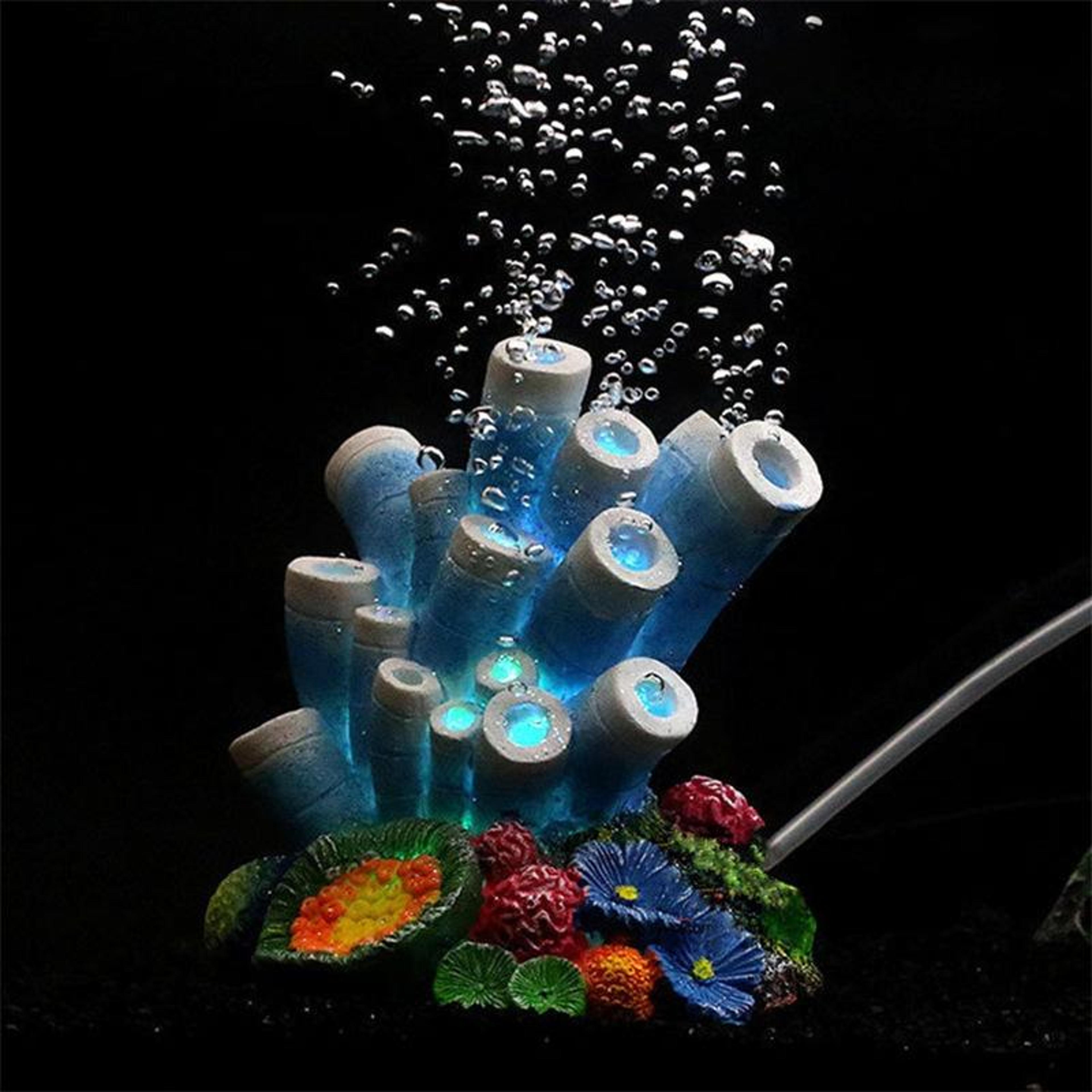aquarium air stone coral decoration resin fish tank ornament with oxygen bubbles