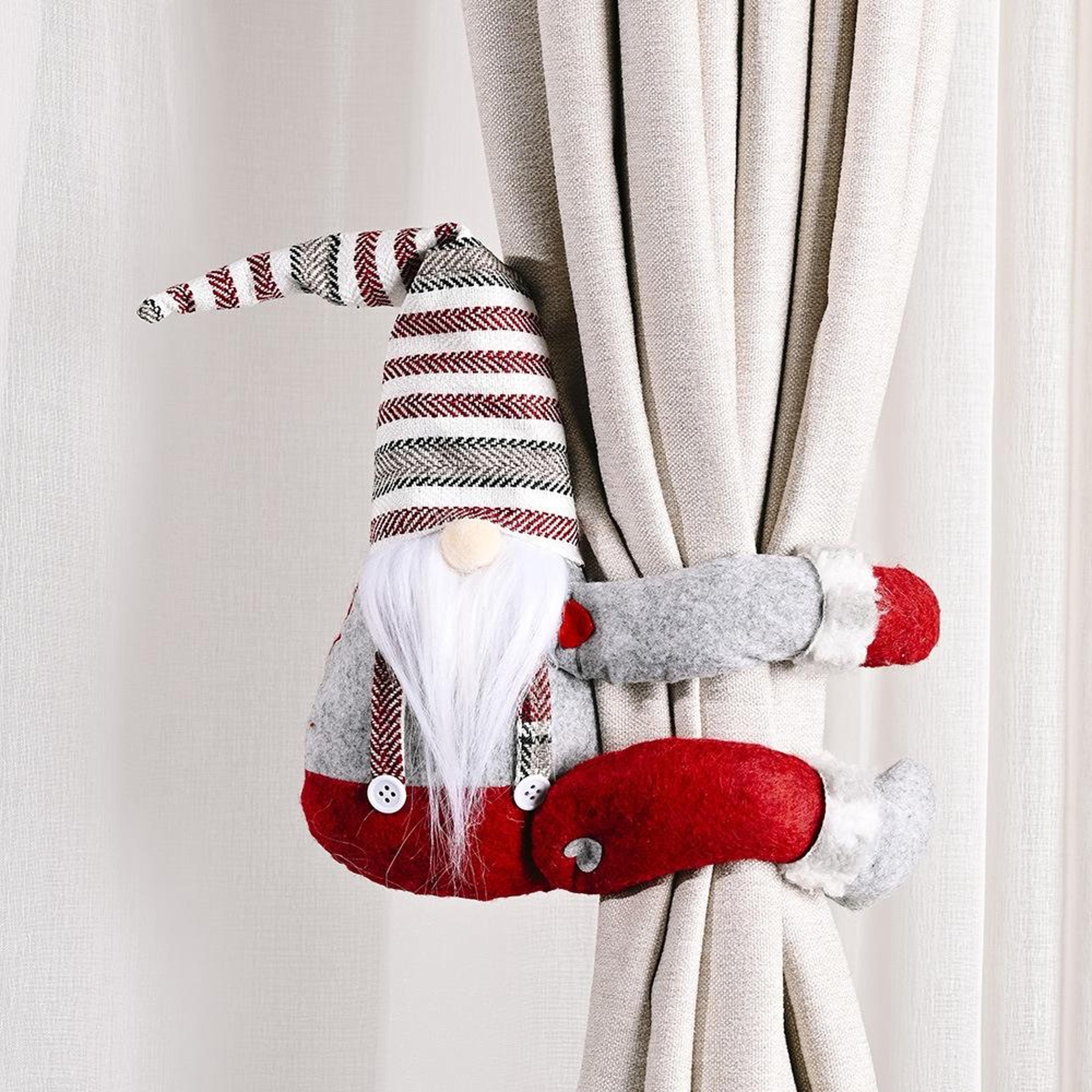 christmas curtain tieback santa gnome curtain buckle for holiday home decor
