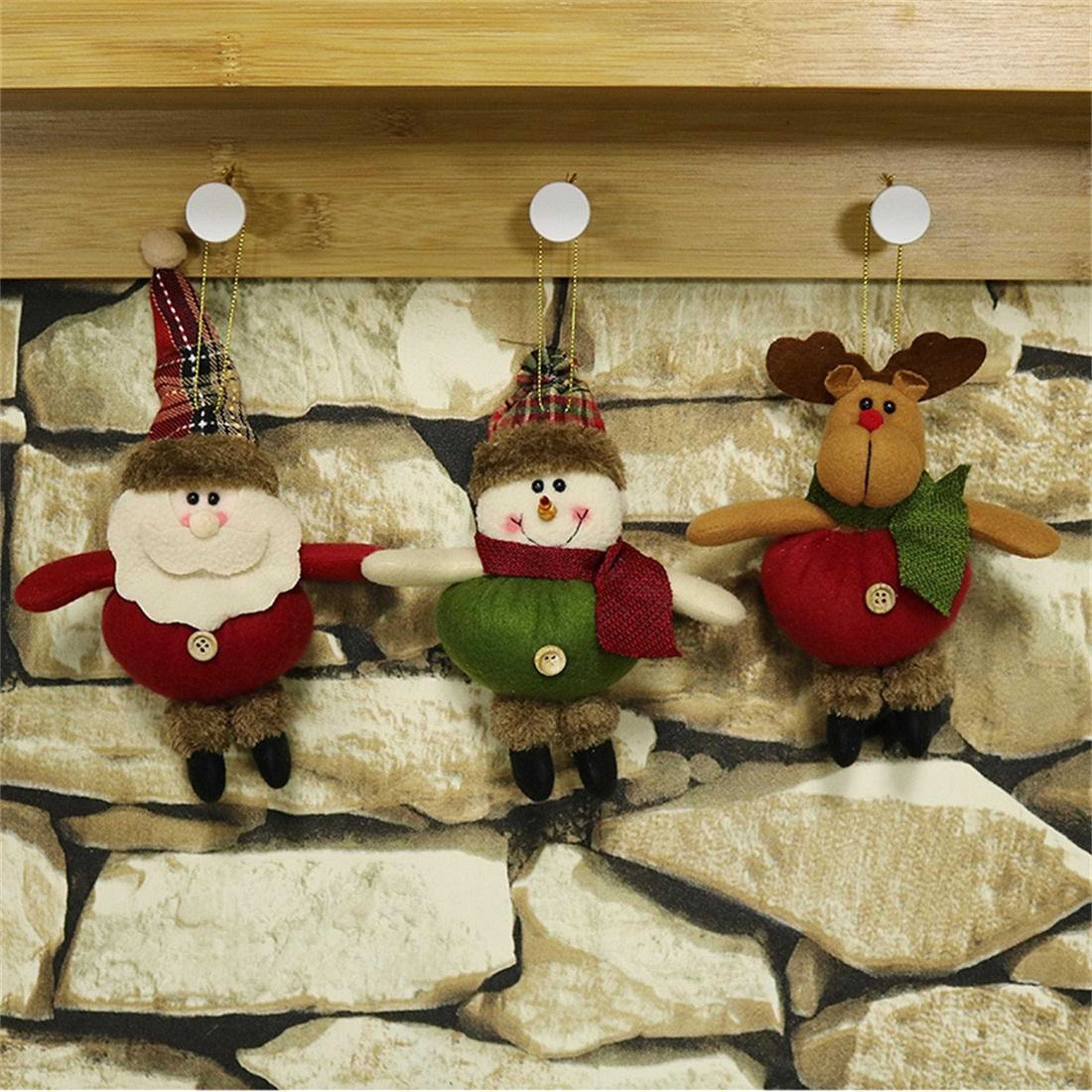 cozy christmas tree ornament santa claus hanging doll decoration for holiday home decor