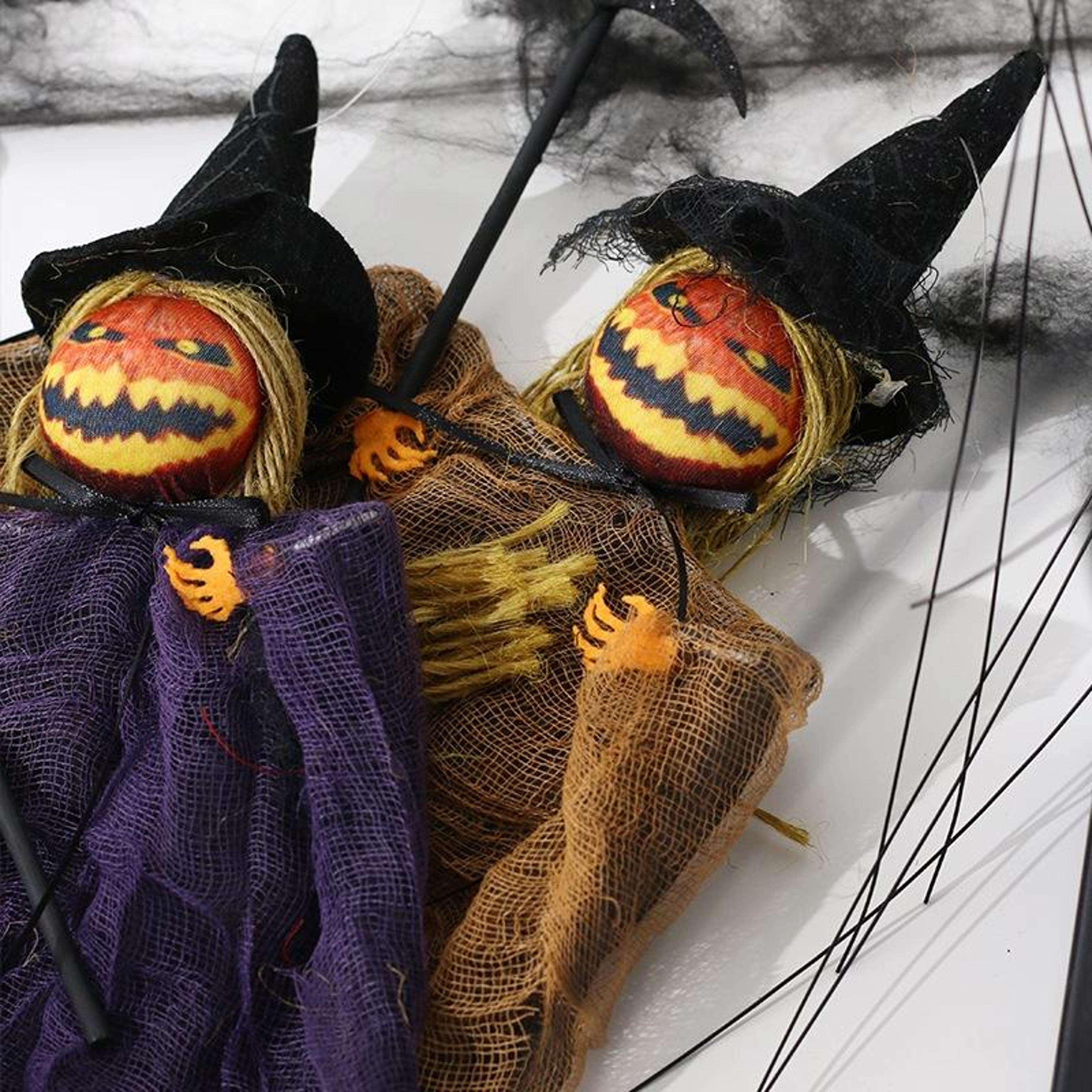 spooky pumpkin doll halloween hanging decoration for haunted house and party decor