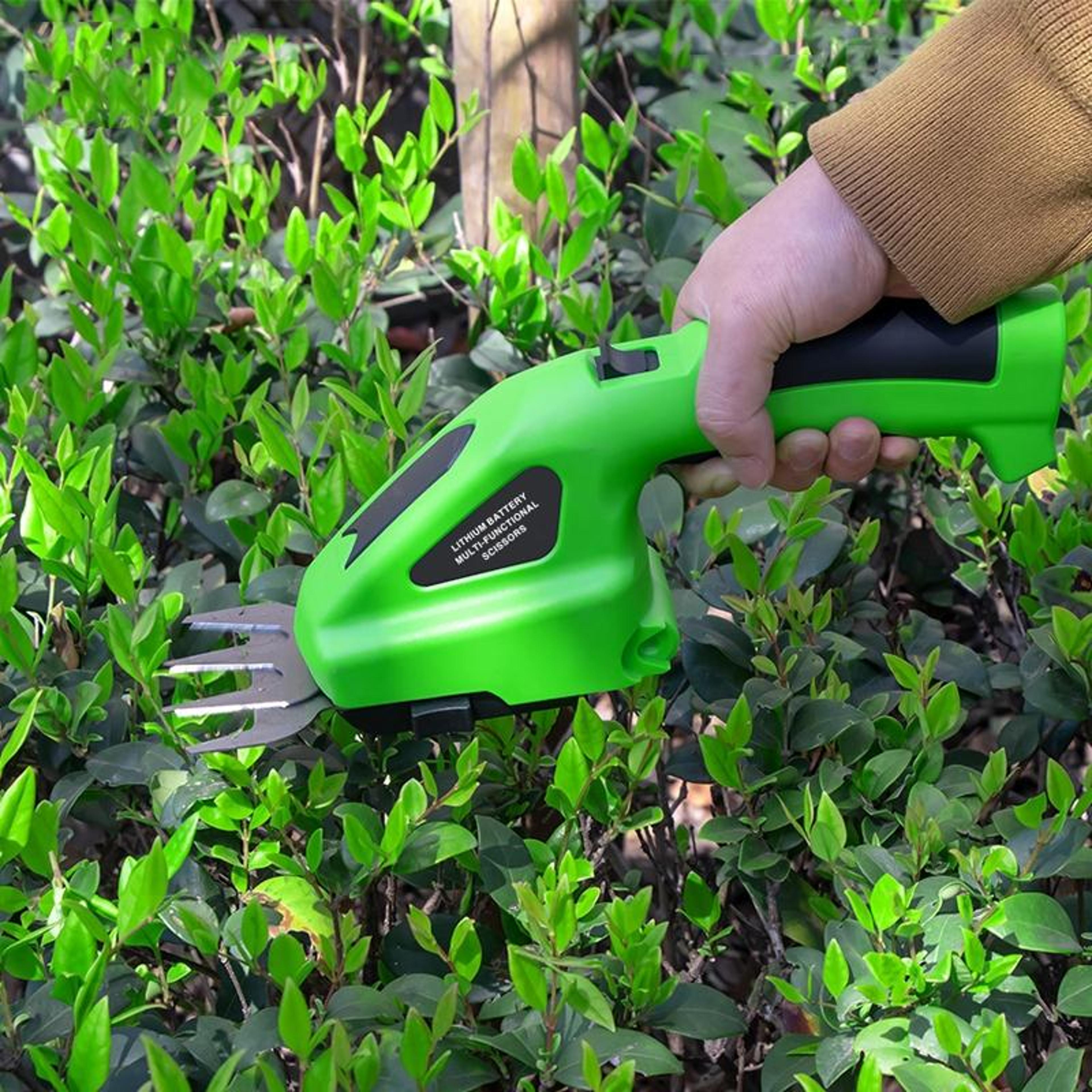 hilda 3 in 1 cordless hedge trimmer and grass shears with rechargeable battery