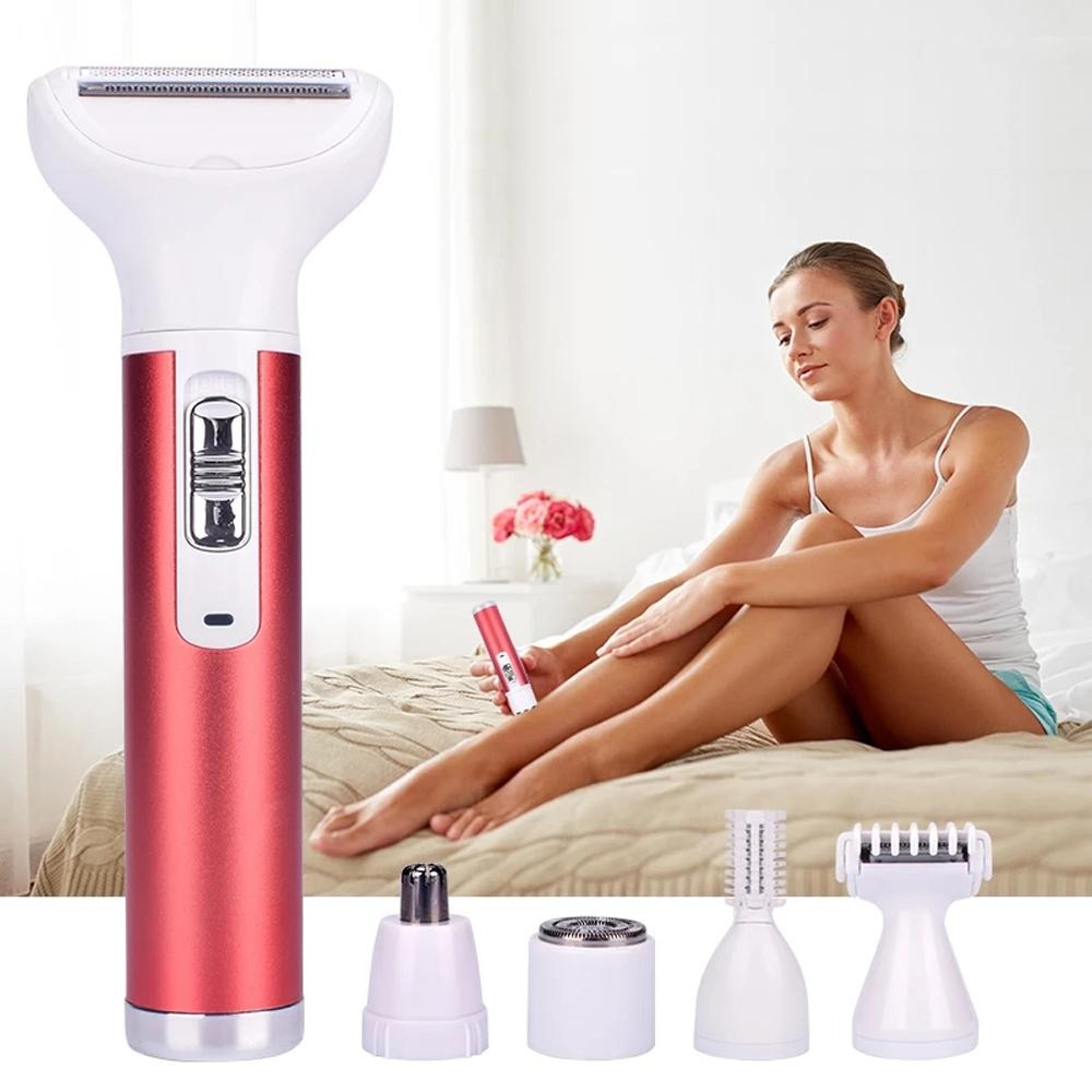 5 in 1 women electric shaver and facial hair remover grooming kit