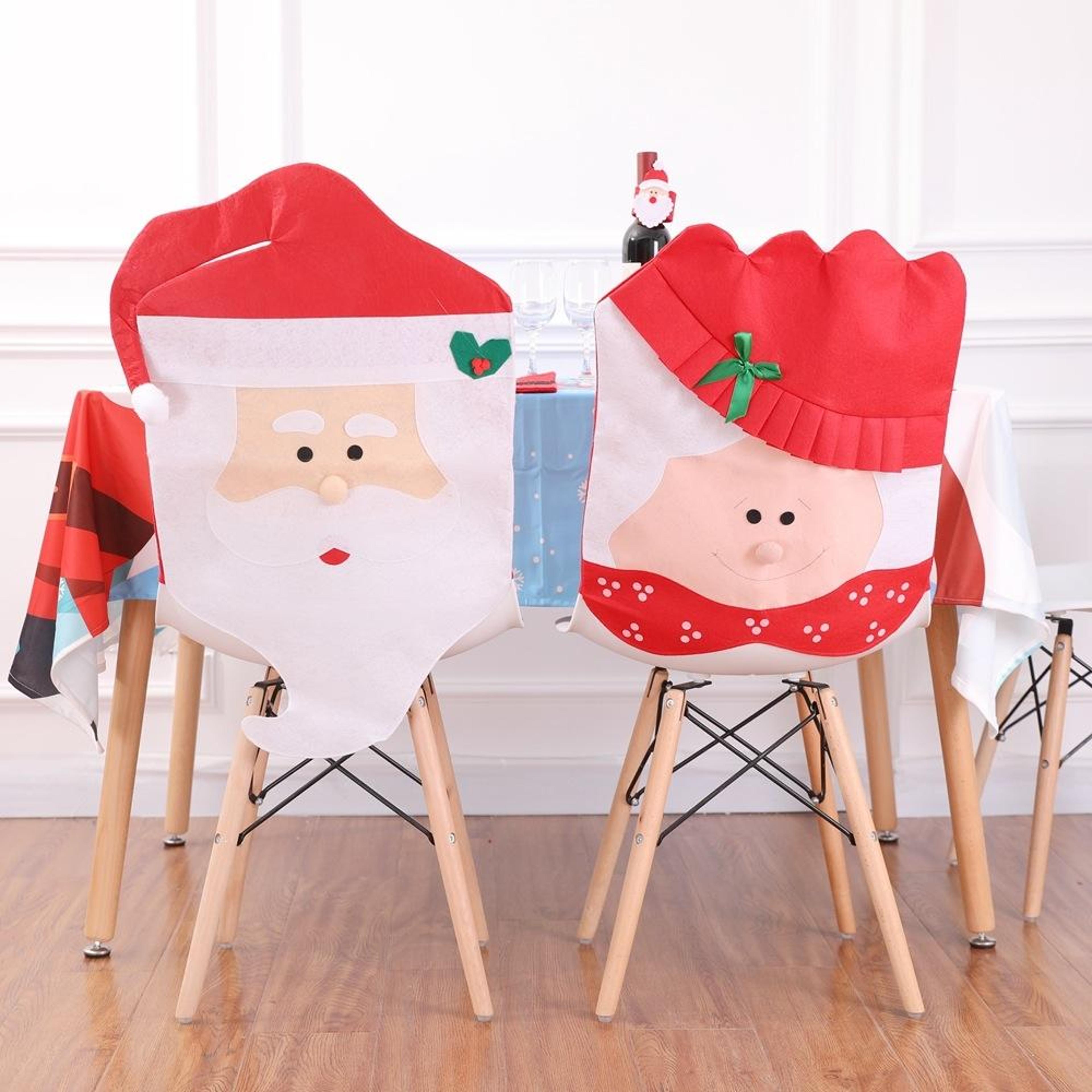 christmas chair covers for festive dining room and holiday table decorations