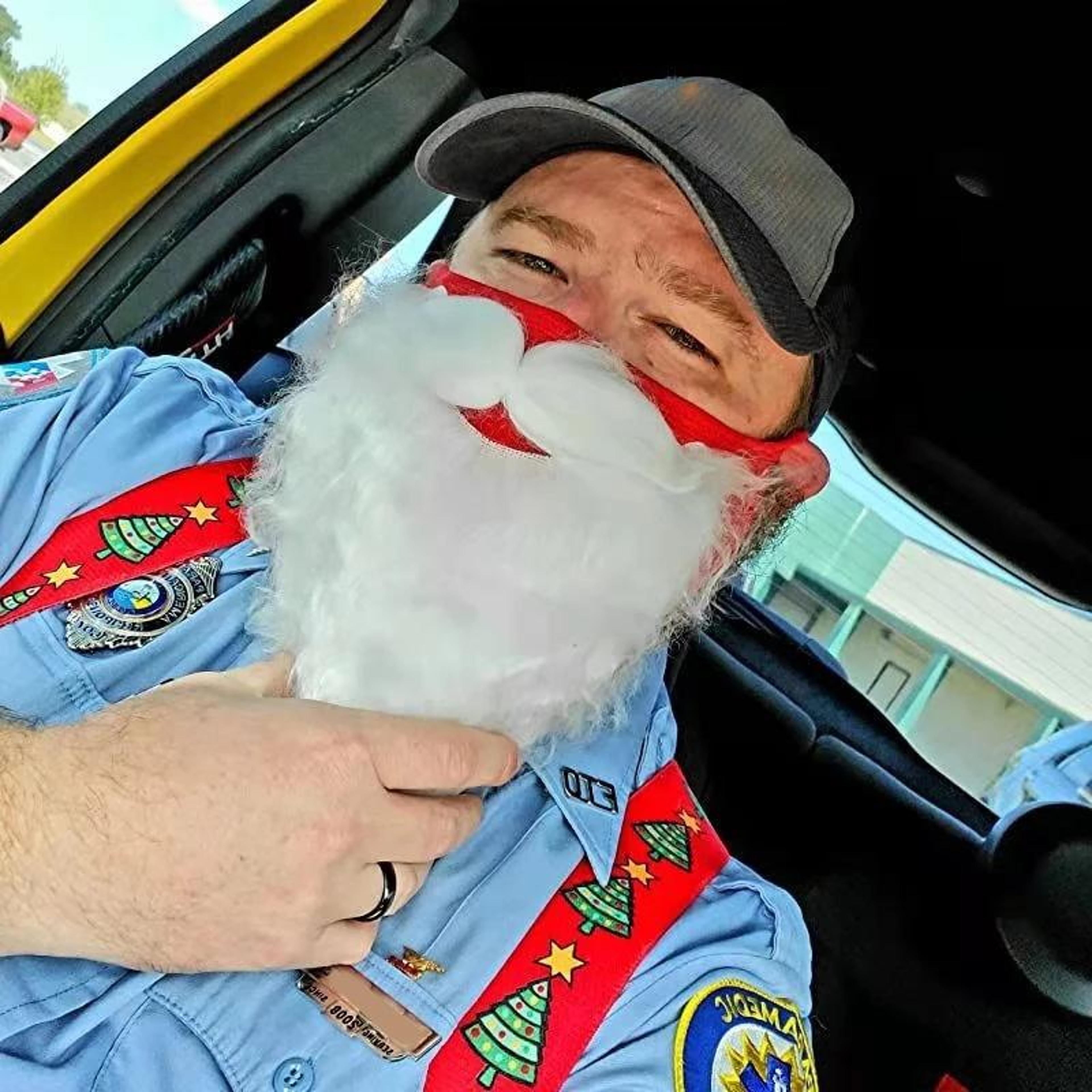 santa claus beard mask cotton christmas costume face cover for parties and cosplay